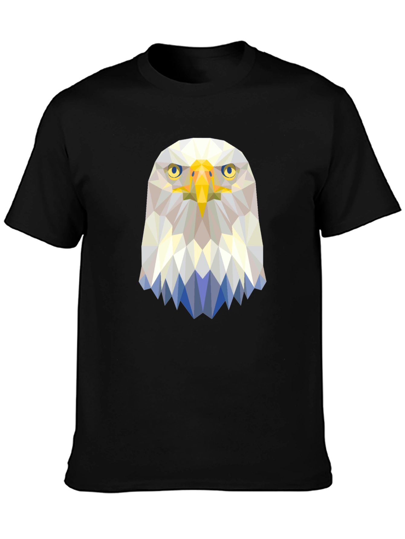 Geometric Eagle Graphic Tee - Modern Bird Design