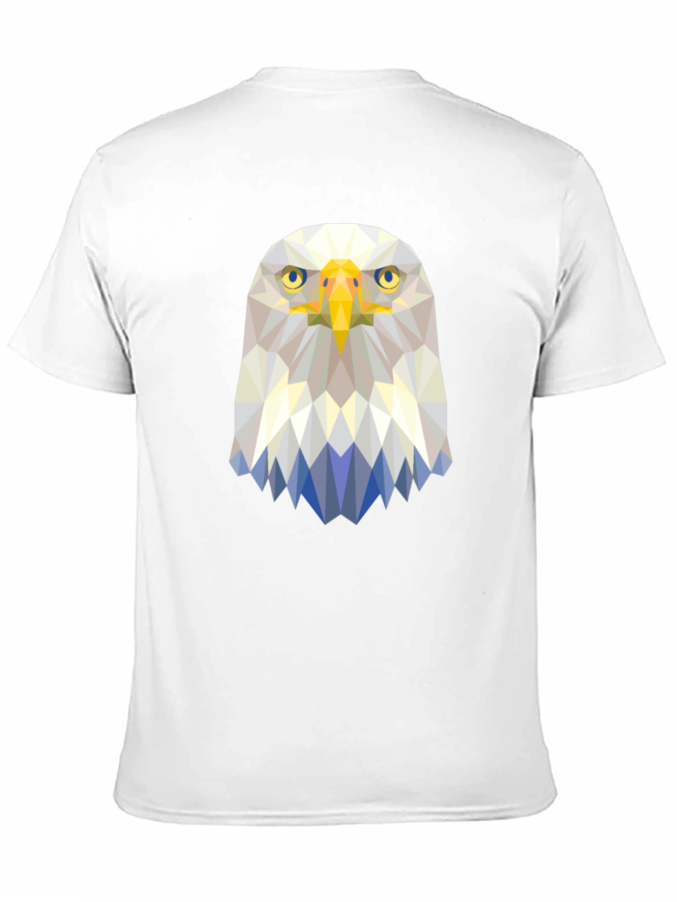 Geometric Eagle Graphic Tee - Modern Bird Design