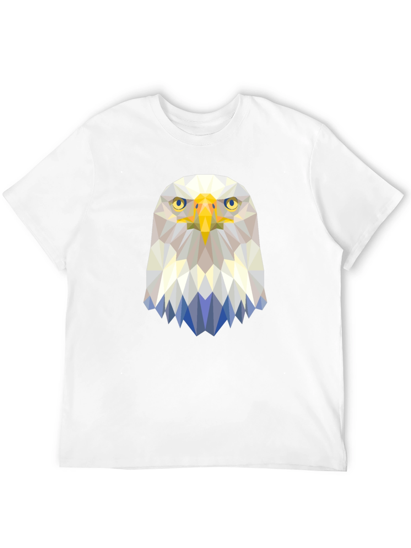 Geometric Eagle Graphic Tee - Modern Bird Design