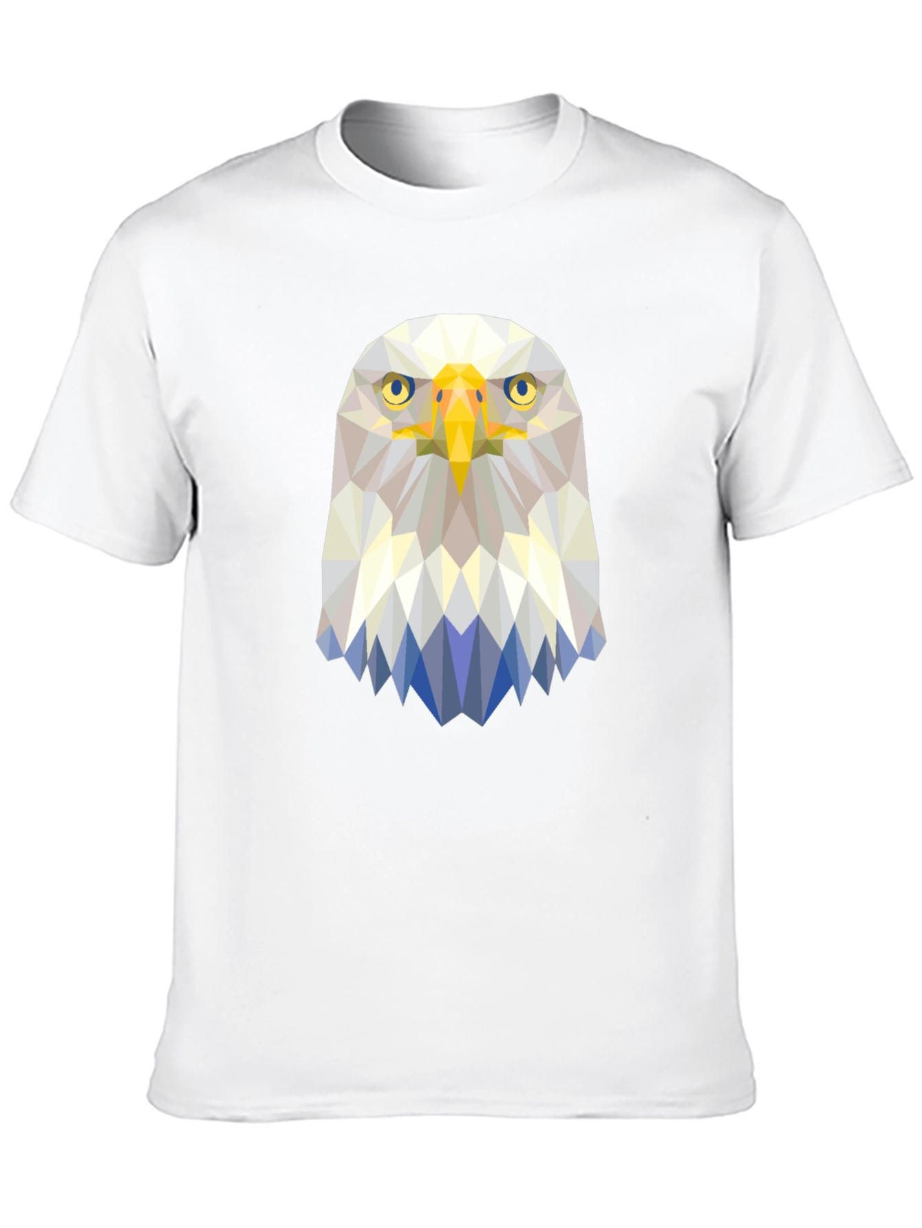 Geometric Eagle Graphic Tee - Modern Bird Design