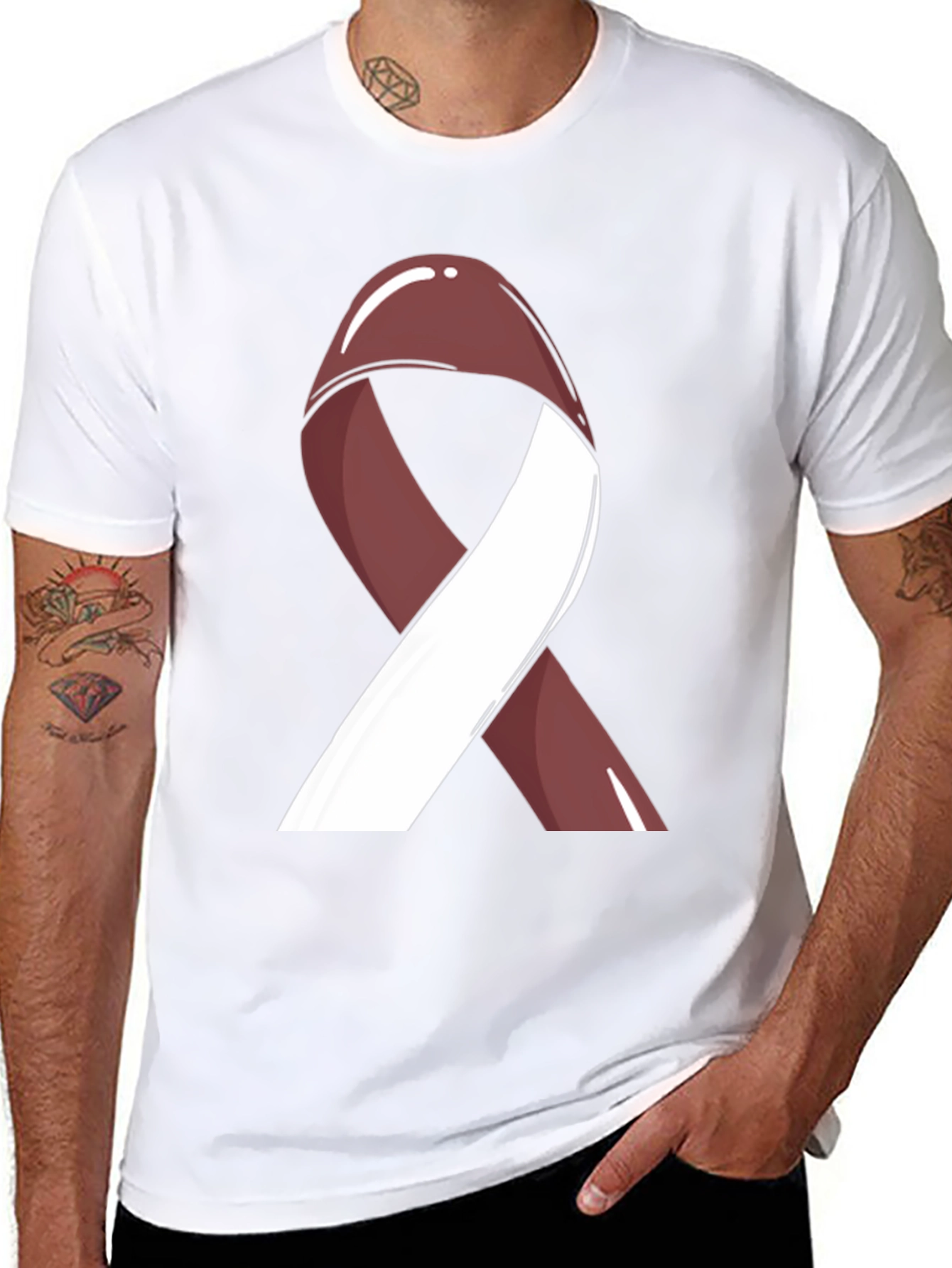 Awareness Ribbon Graphic Tee - Support a Cause