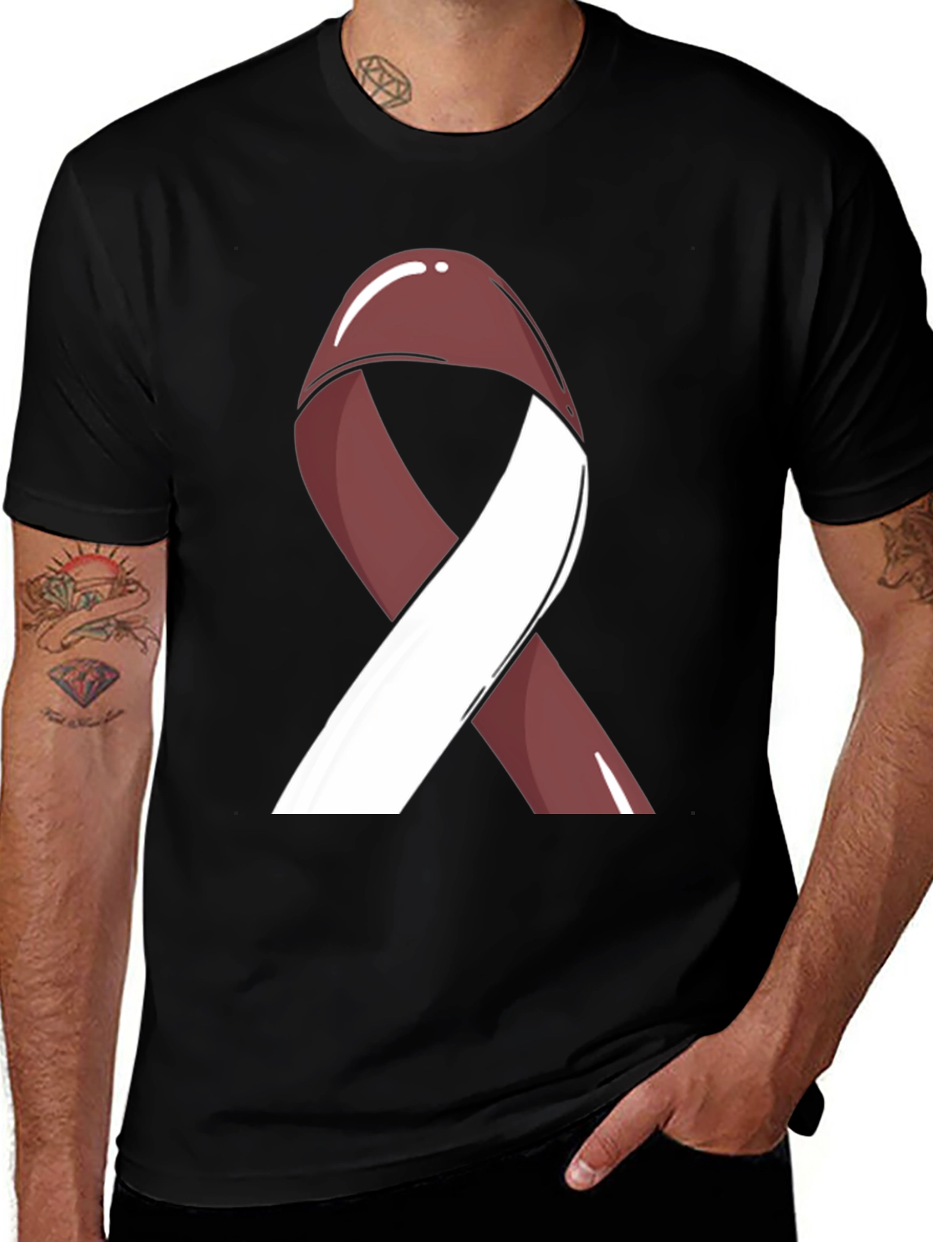 Awareness Ribbon Graphic Tee - Support a Cause