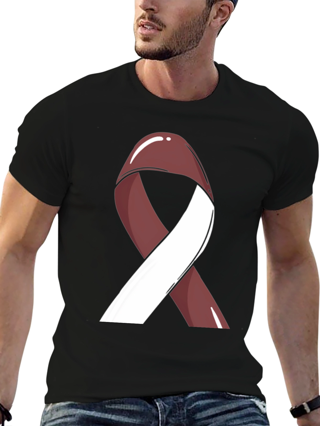 Awareness Ribbon Graphic Tee - Support a Cause