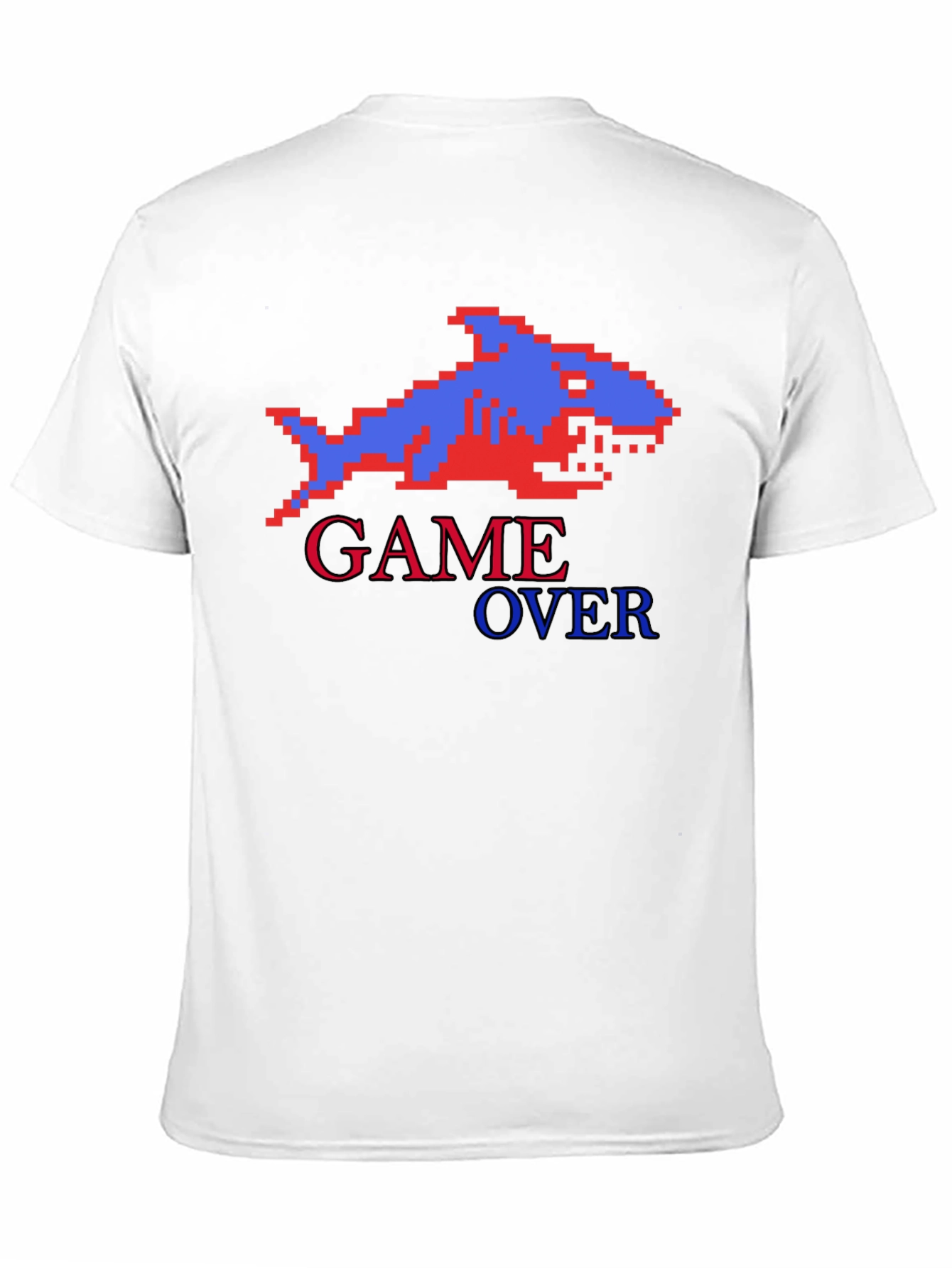 Game Over Shark Pixel Art T-Shirt