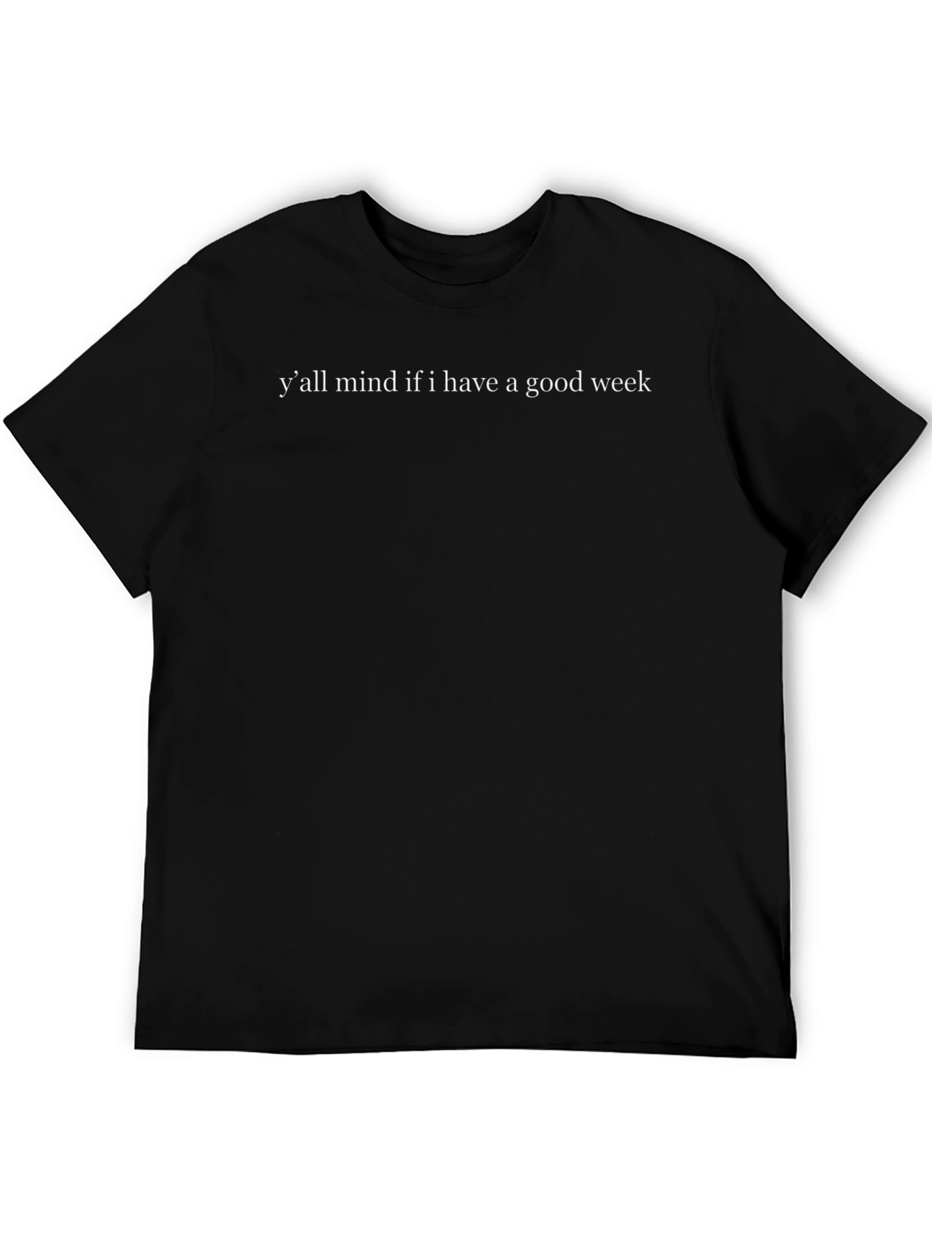 Good Week Black T-Shirt - Casual Comfort