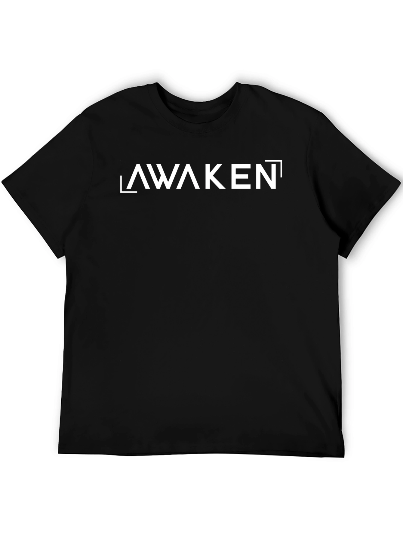 Awaken Graphic Print Black T-Shirt