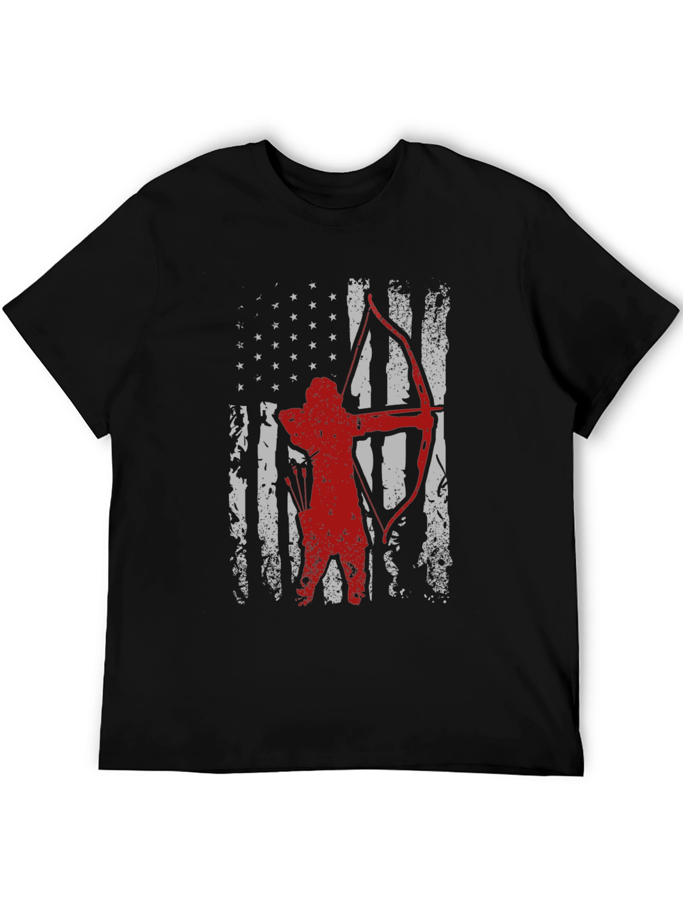 Archer American Flag T-Shirt - Patriotic Archery Tee