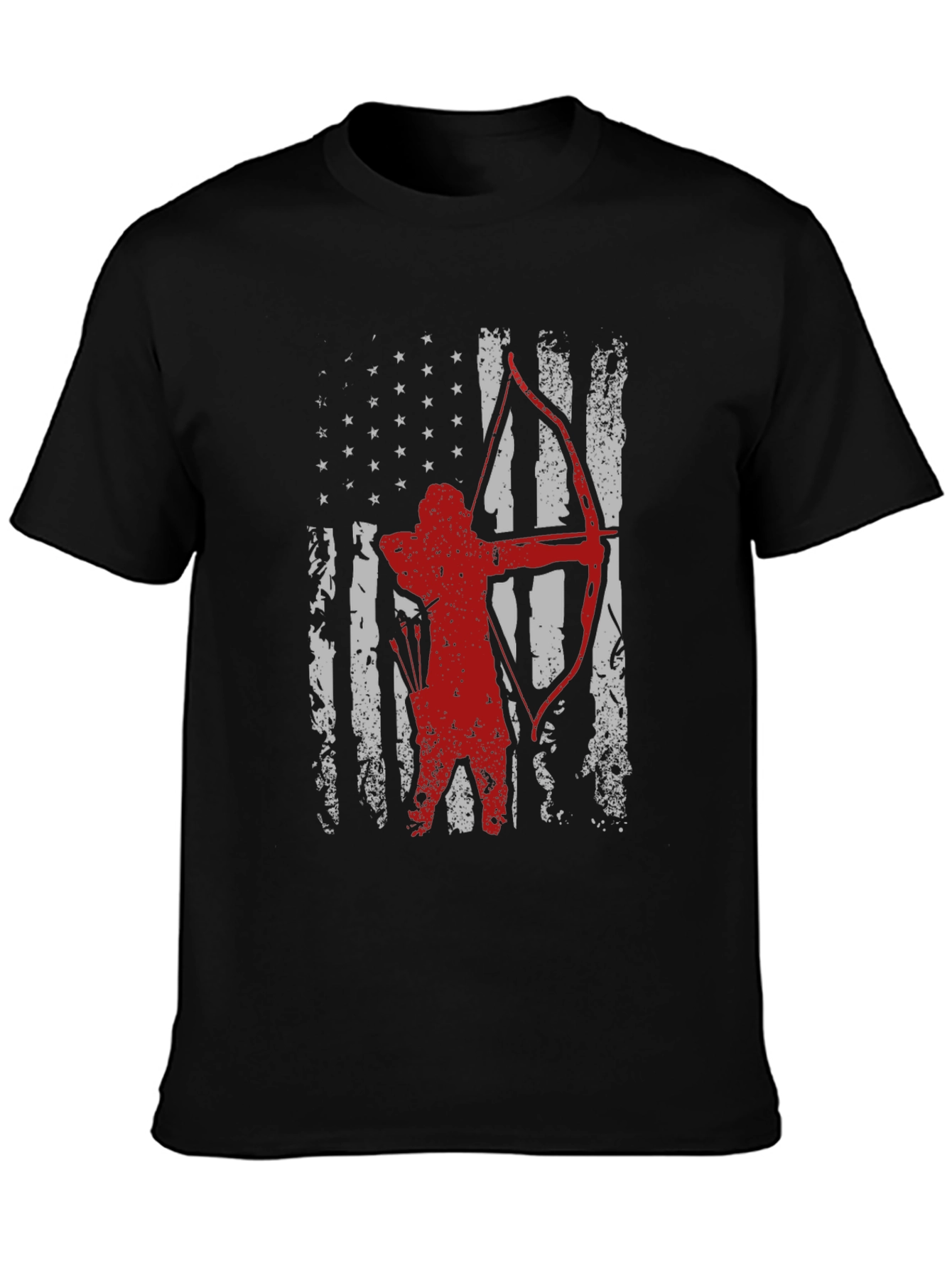 Archer American Flag T-Shirt - Patriotic Archery Tee
