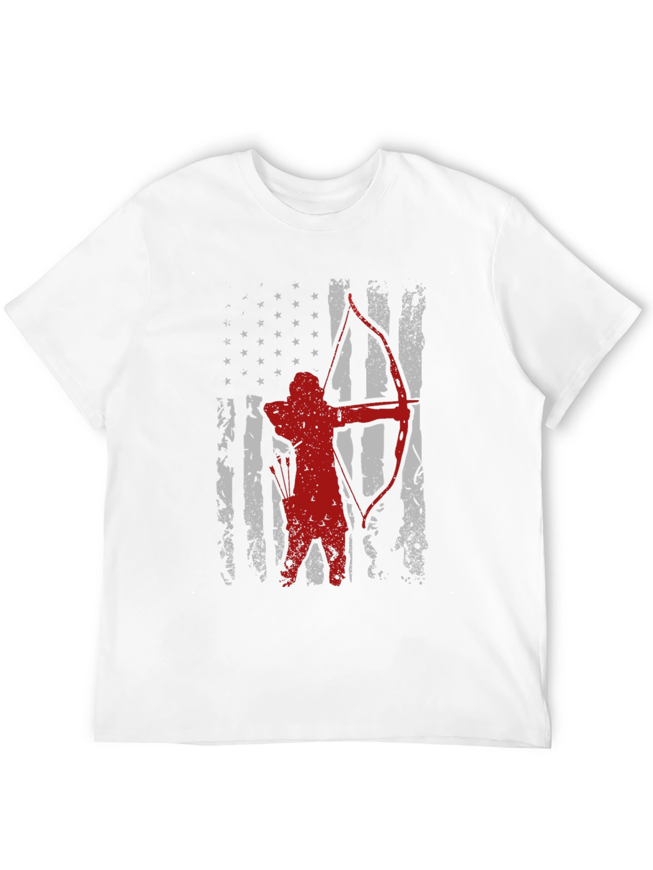 Archer American Flag T-Shirt - Patriotic Archery Tee