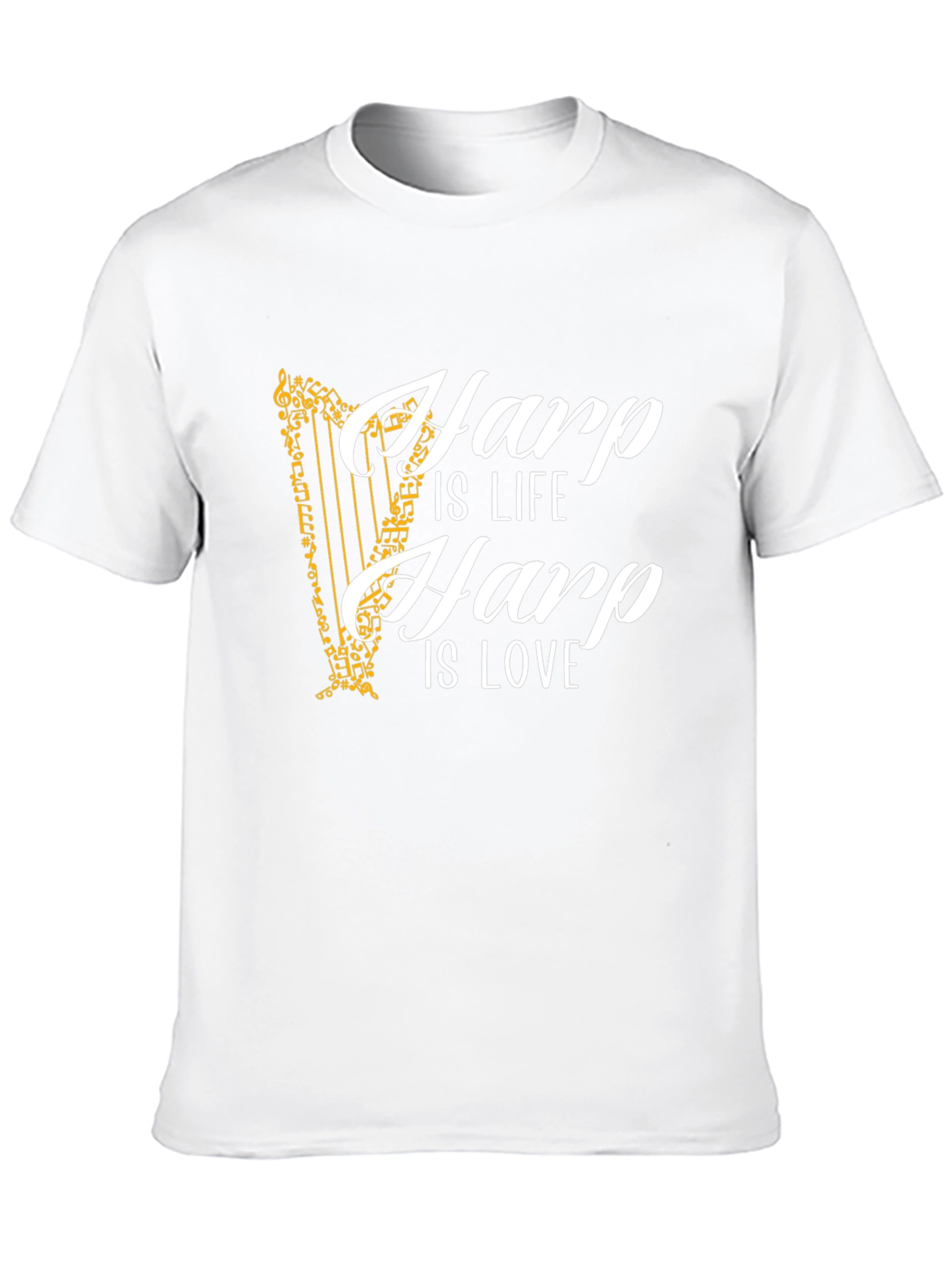 Harp Is Life Is Love Graphic Tee
