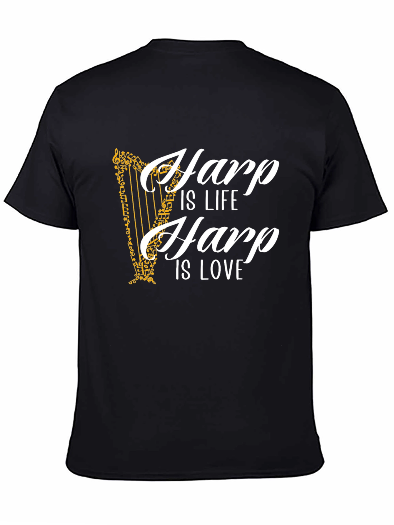 Harp Is Life Is Love Graphic Tee