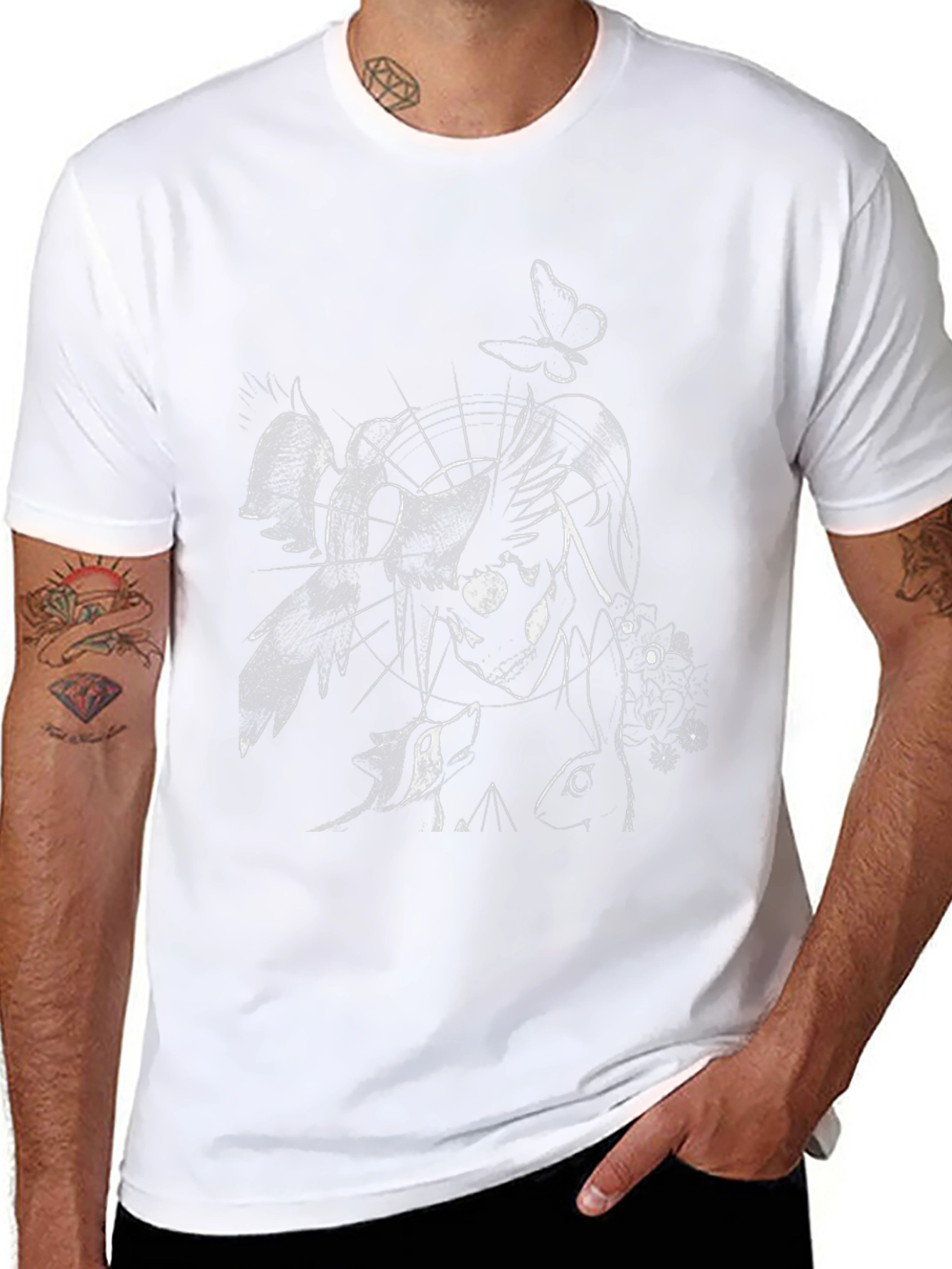 Artistic Black Graphic Tee