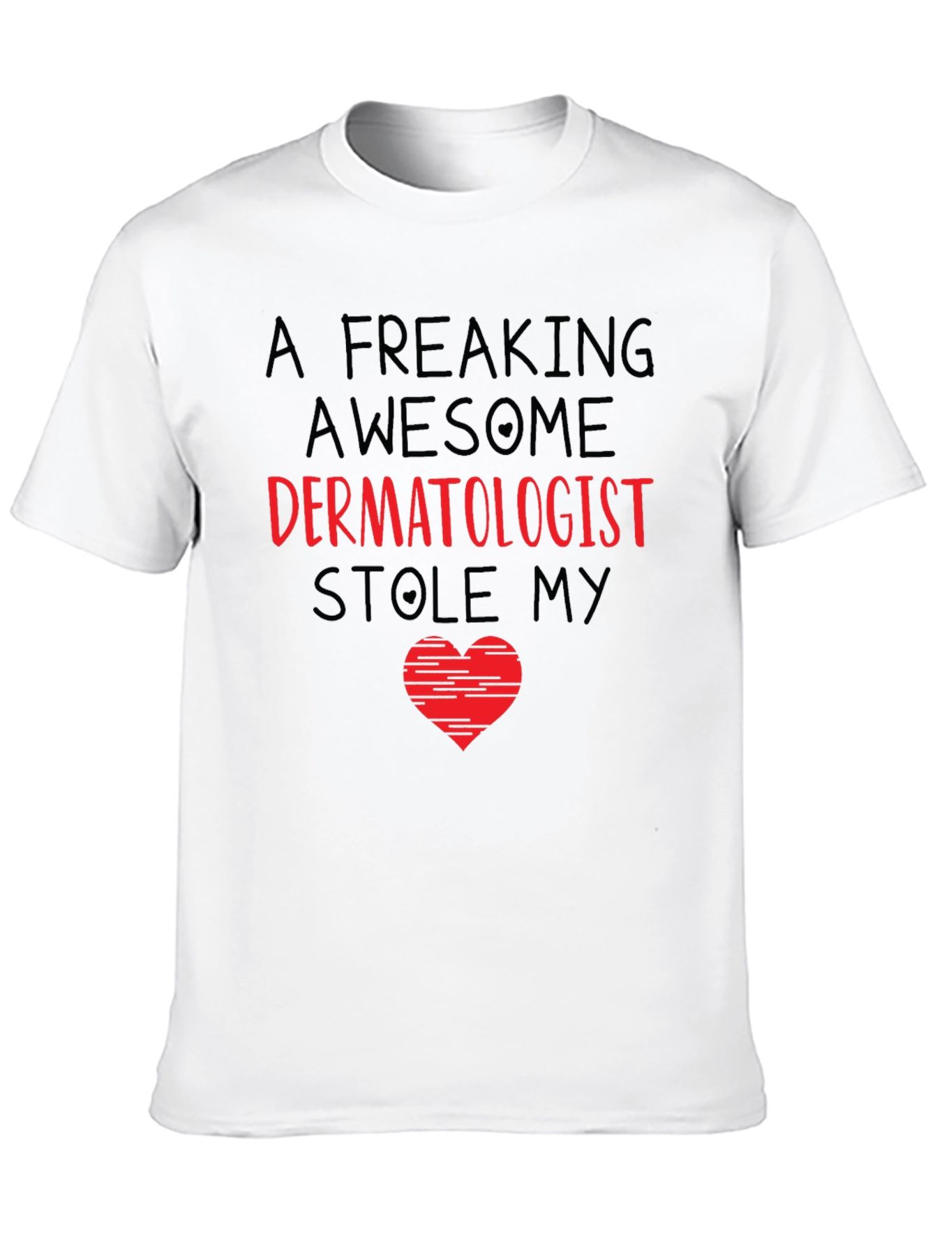 Awesome Dermatologist Heart Graphic T-Shirt