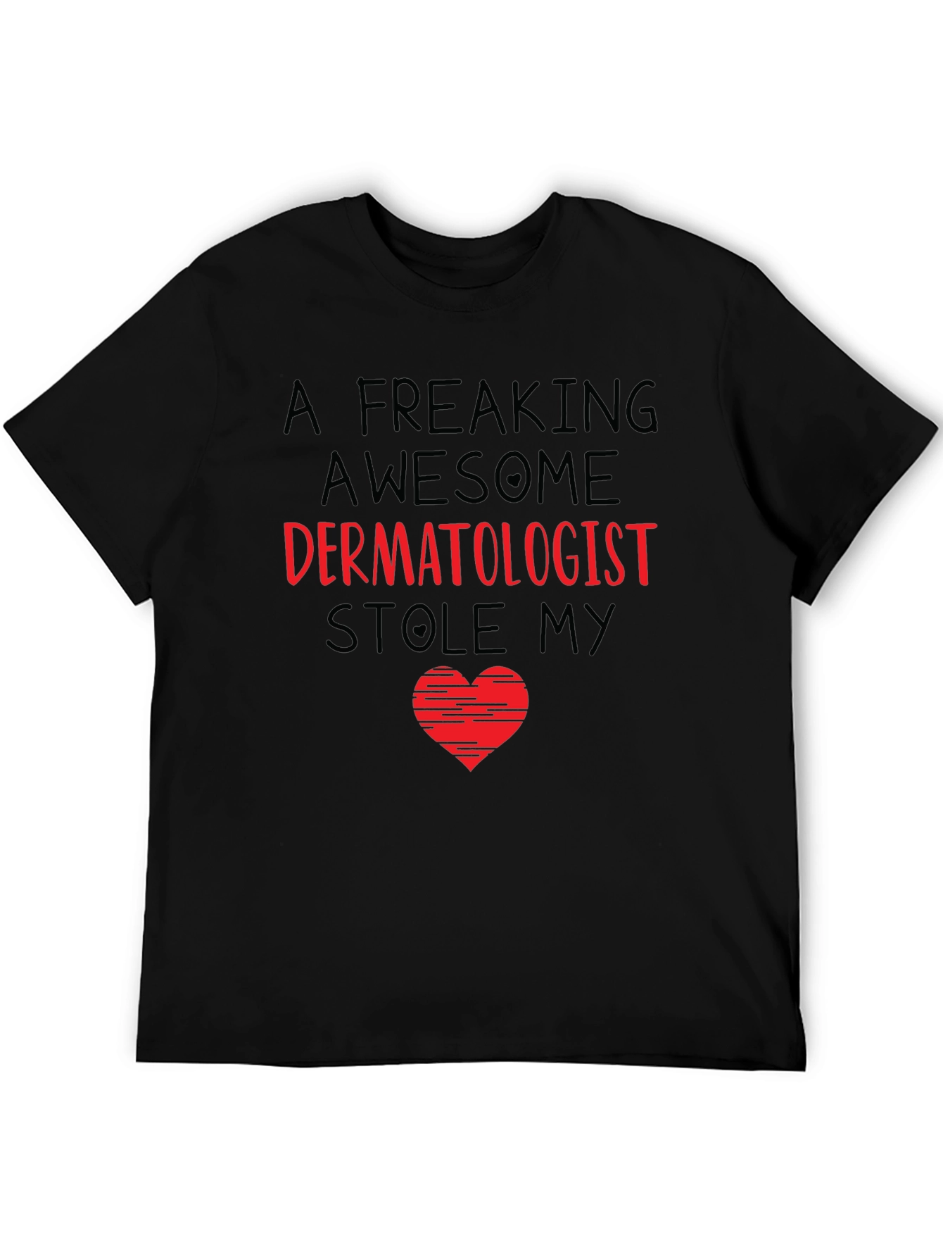 Awesome Dermatologist Heart Graphic T-Shirt