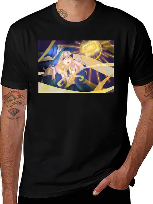 Anime Witch Graphic Tee - Stylish Comfort