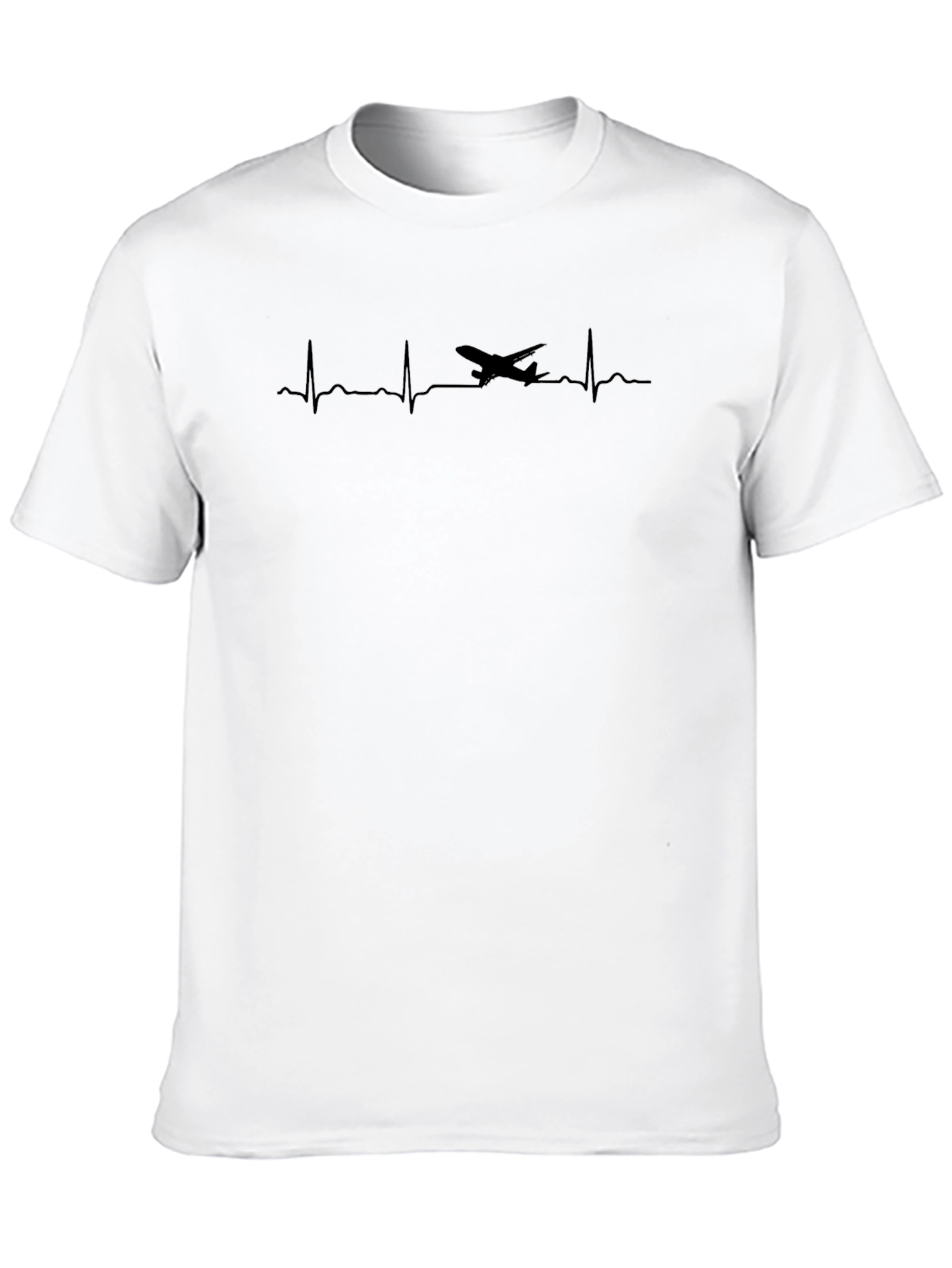 Airplane Heartbeat T-Shirt - Aviation Lover Tee