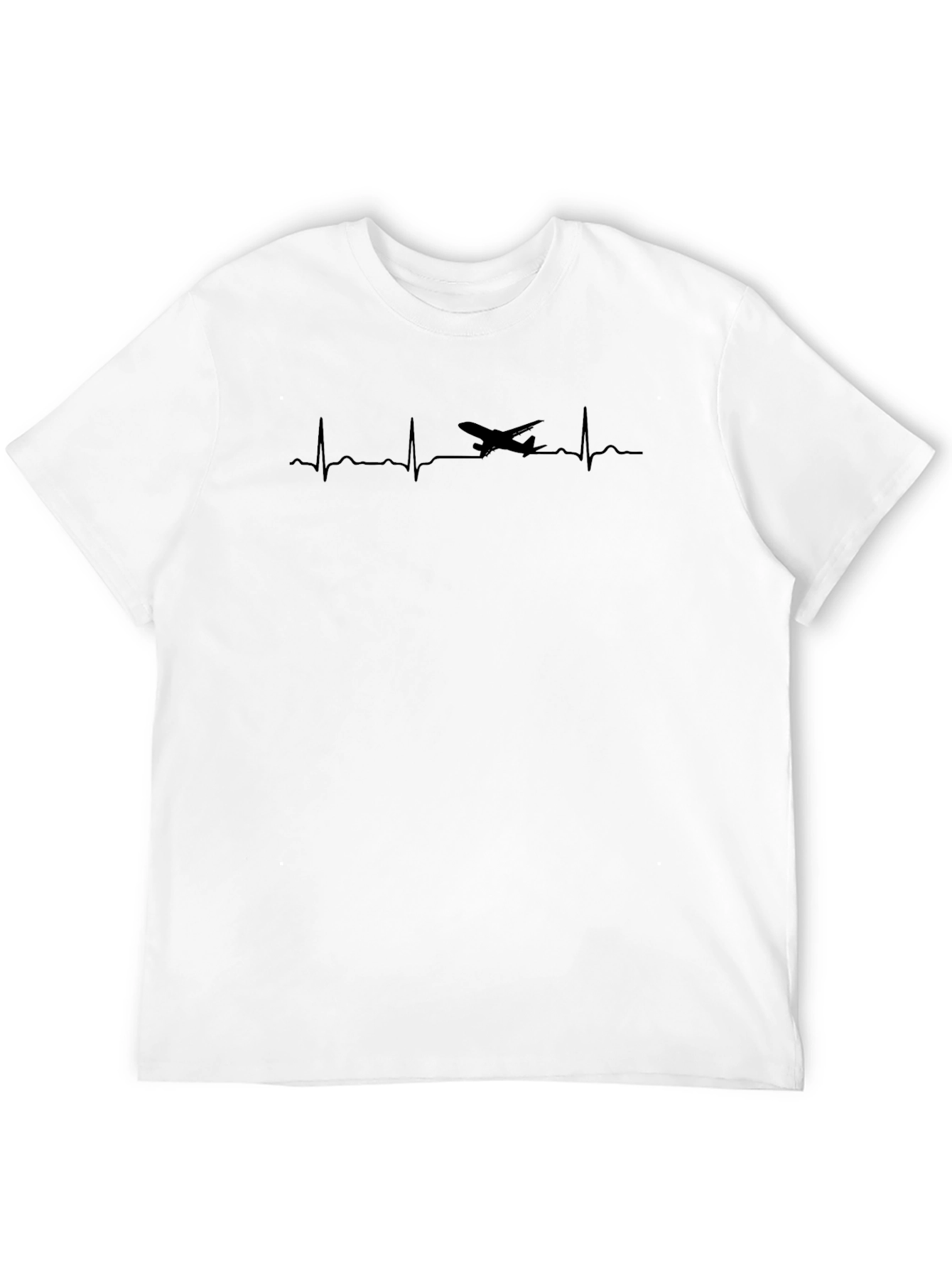 Airplane Heartbeat T-Shirt - Aviation Lover Tee