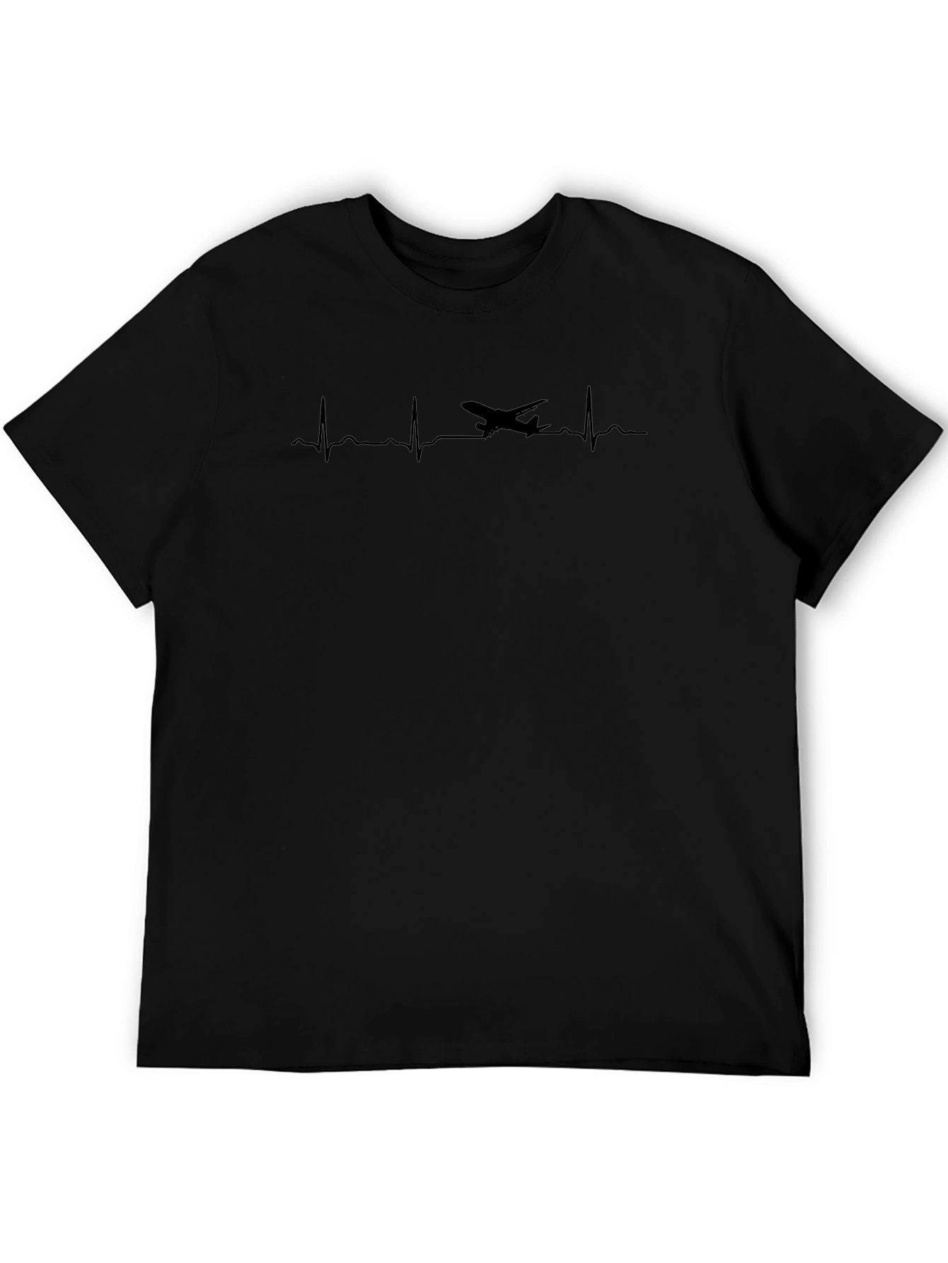 Airplane Heartbeat T-Shirt - Aviation Lover Tee