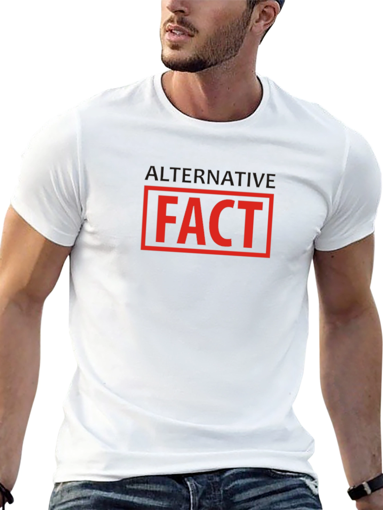 Alternative Fact T-Shirt - Black Crew Neck Tee
