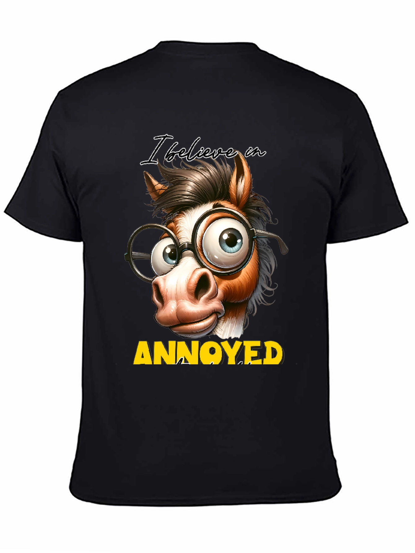 Annoyed Horse T-Shirt - Funny Animal Graphic Tee