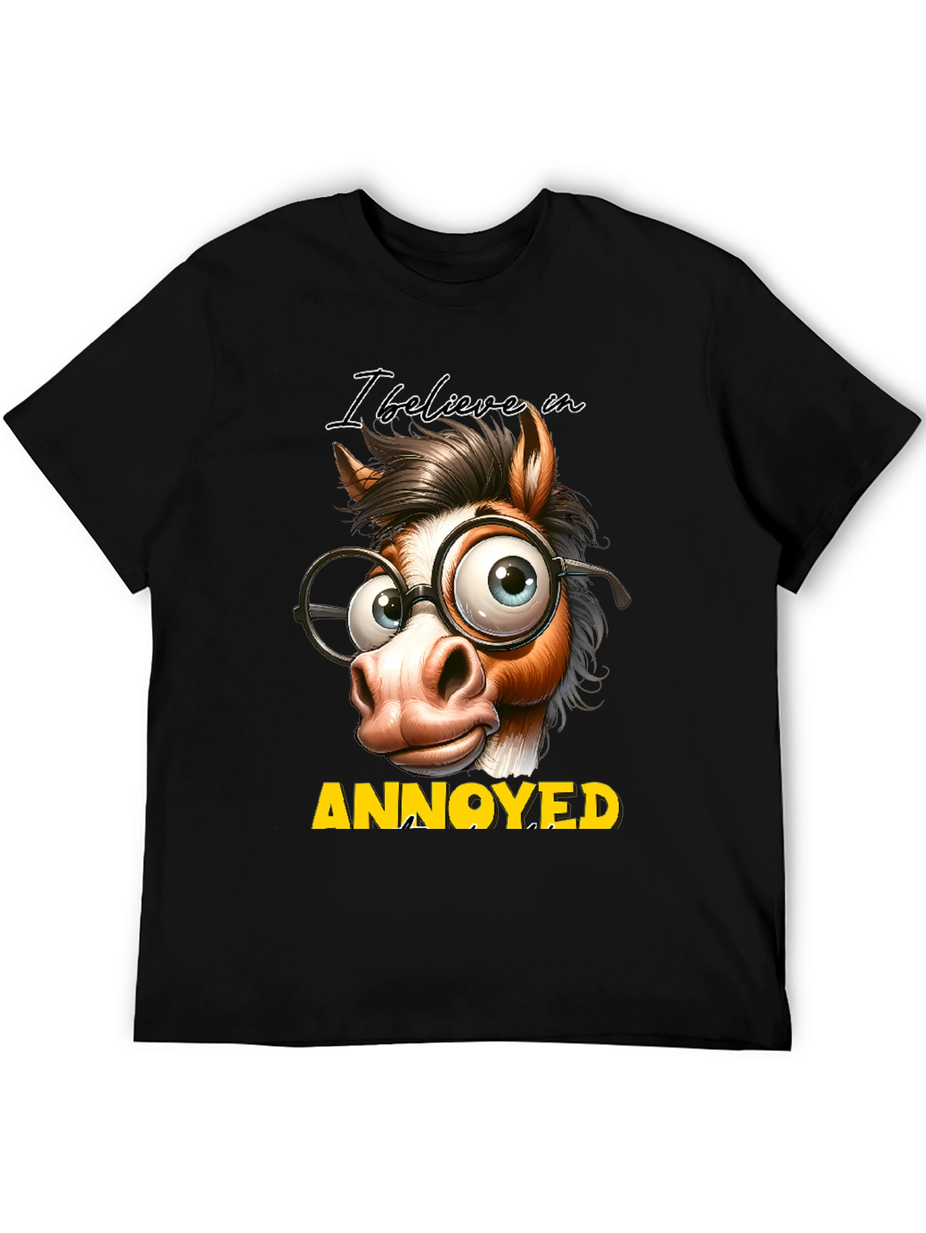 Annoyed Horse T-Shirt - Funny Animal Graphic Tee