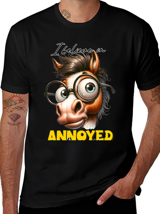 Annoyed Horse T-Shirt - Funny Animal Graphic Tee