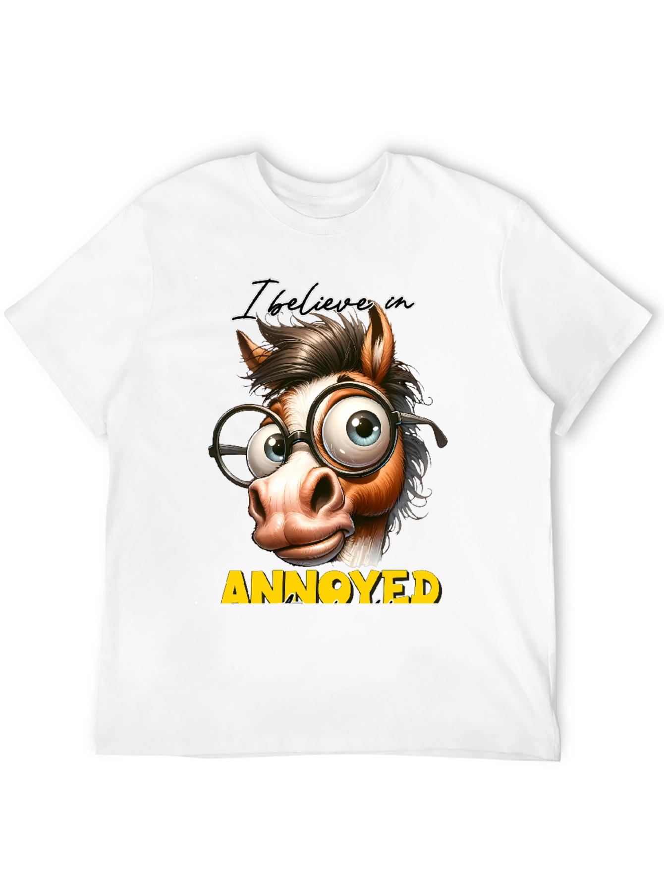 Annoyed Horse T-Shirt - Funny Animal Graphic Tee