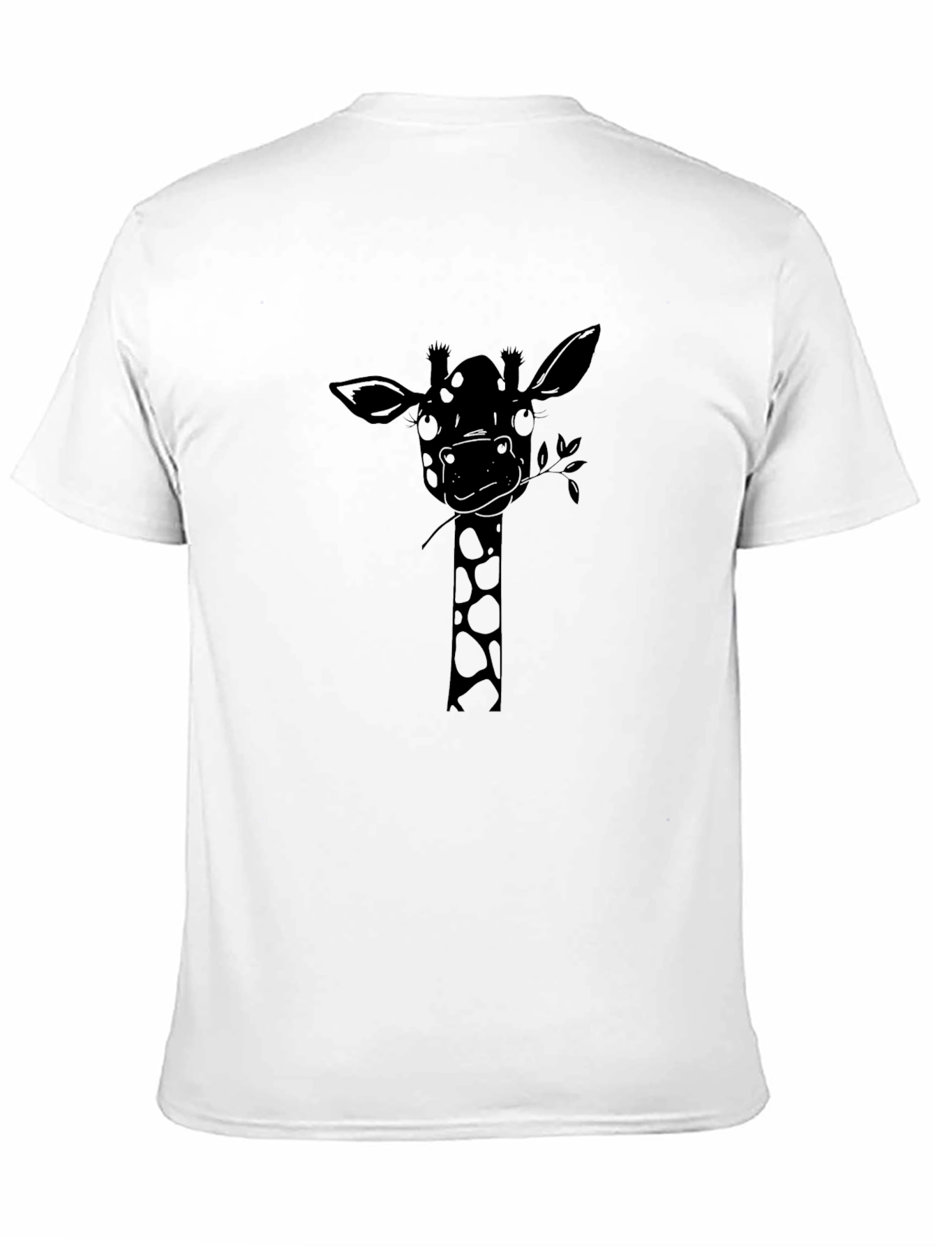 Giraffe Graphic Tee - Stylish Mens Black T-Shirt