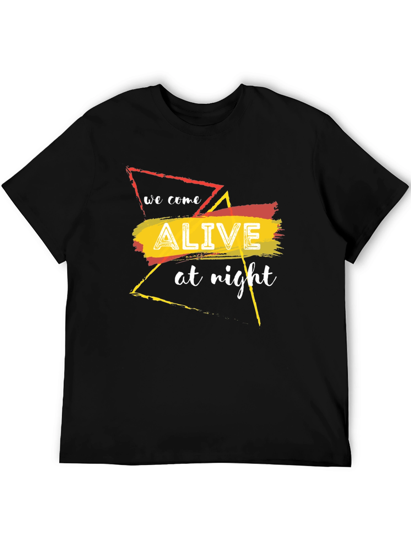 Alive At Night Graphic T-Shirt - Black