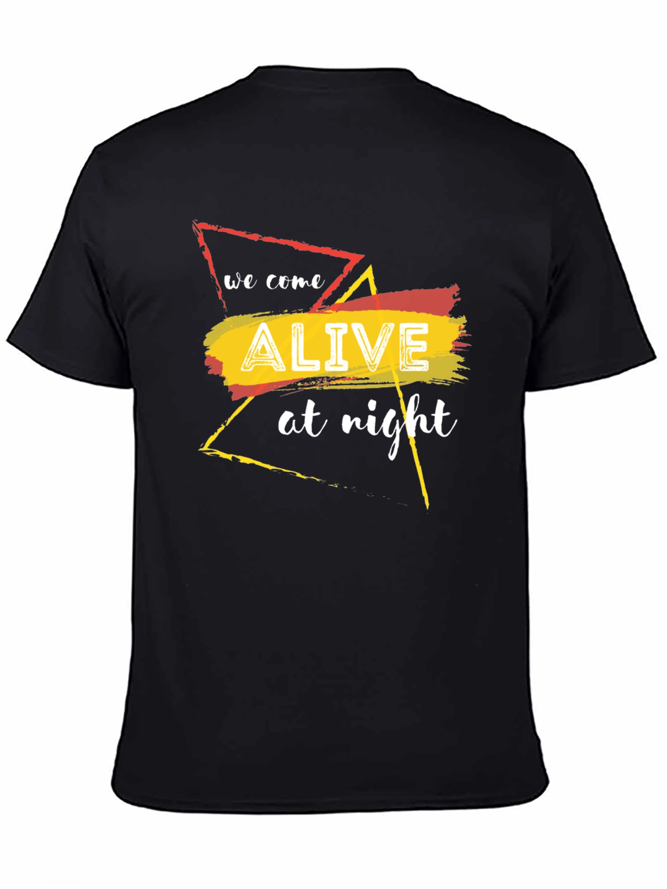 Alive At Night Graphic T-Shirt - Black