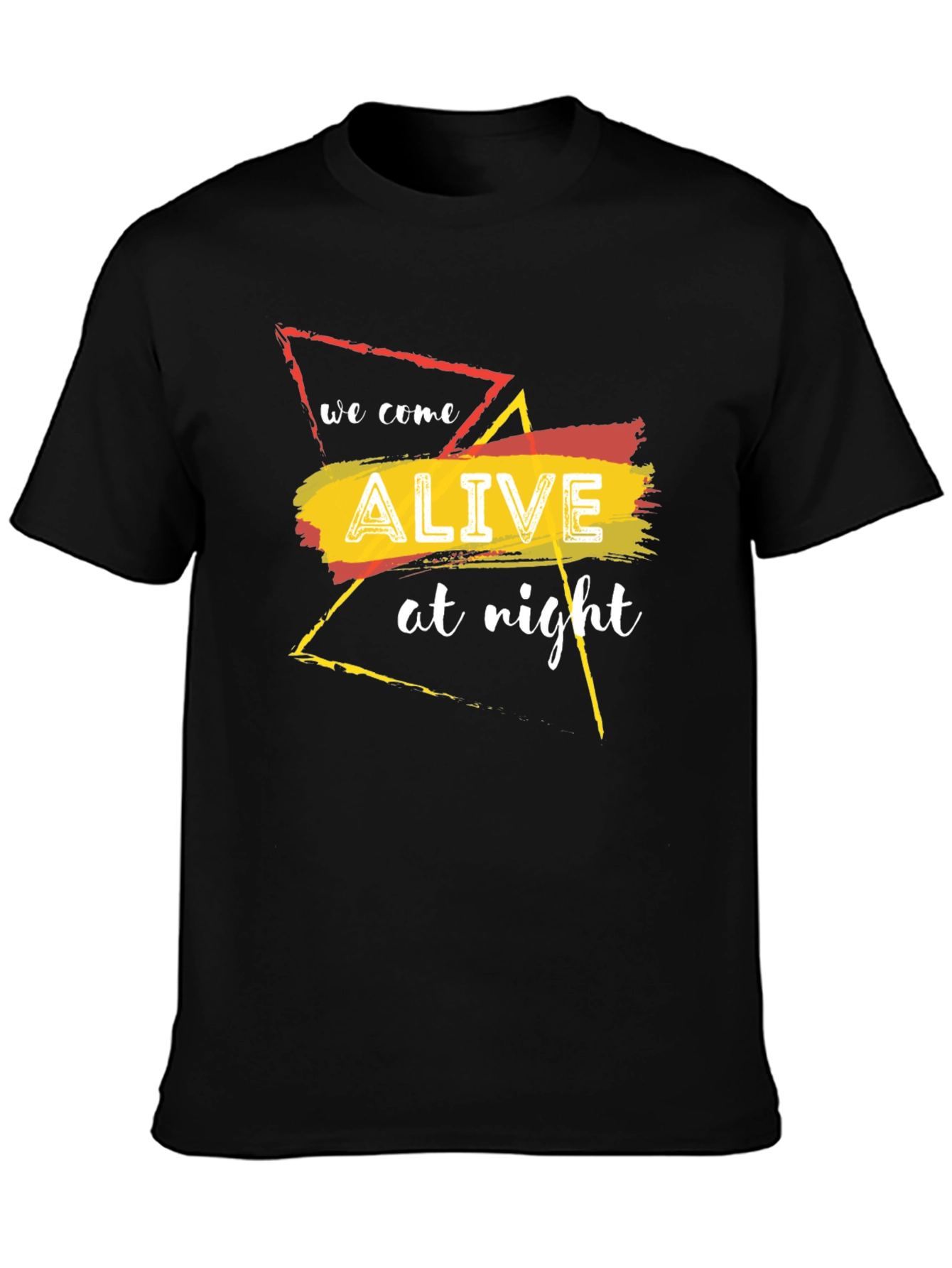 Alive At Night Graphic T-Shirt - Black