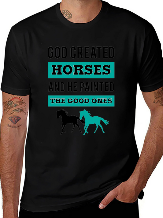 God Created Horses Graphic Tee