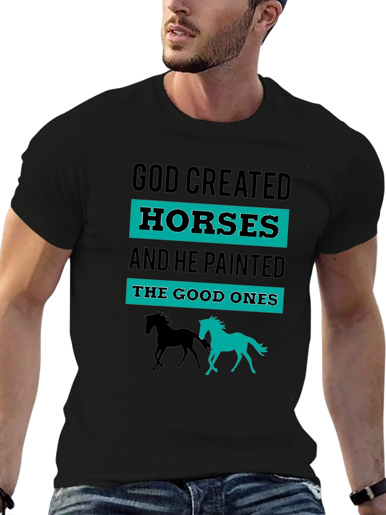 God Created Horses Graphic Tee