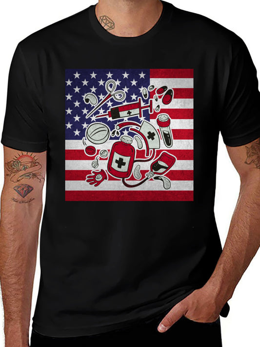 American Flag Nurse T-Shirt