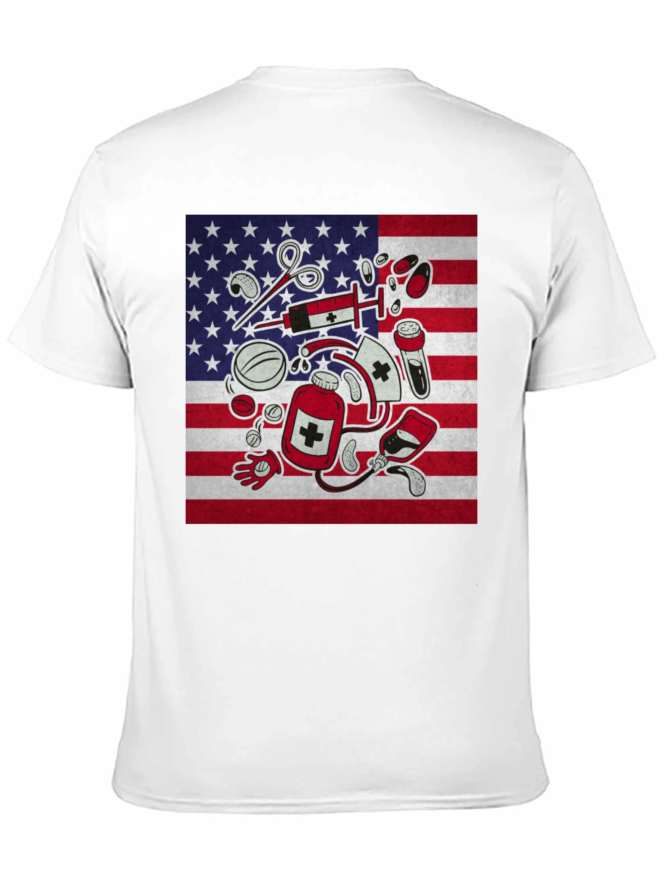 American Flag Nurse T-Shirt