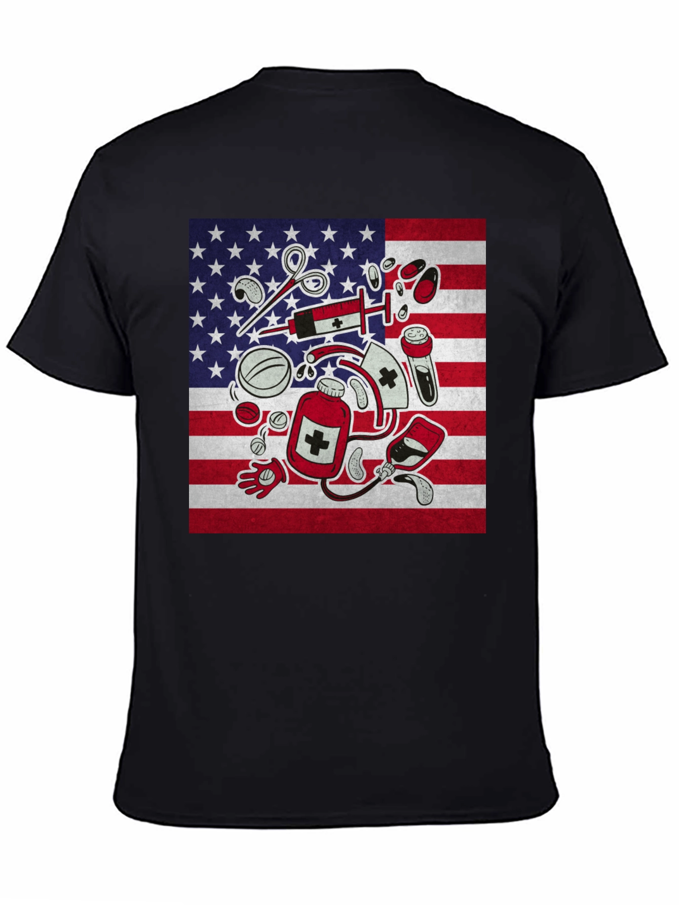American Flag Nurse T-Shirt