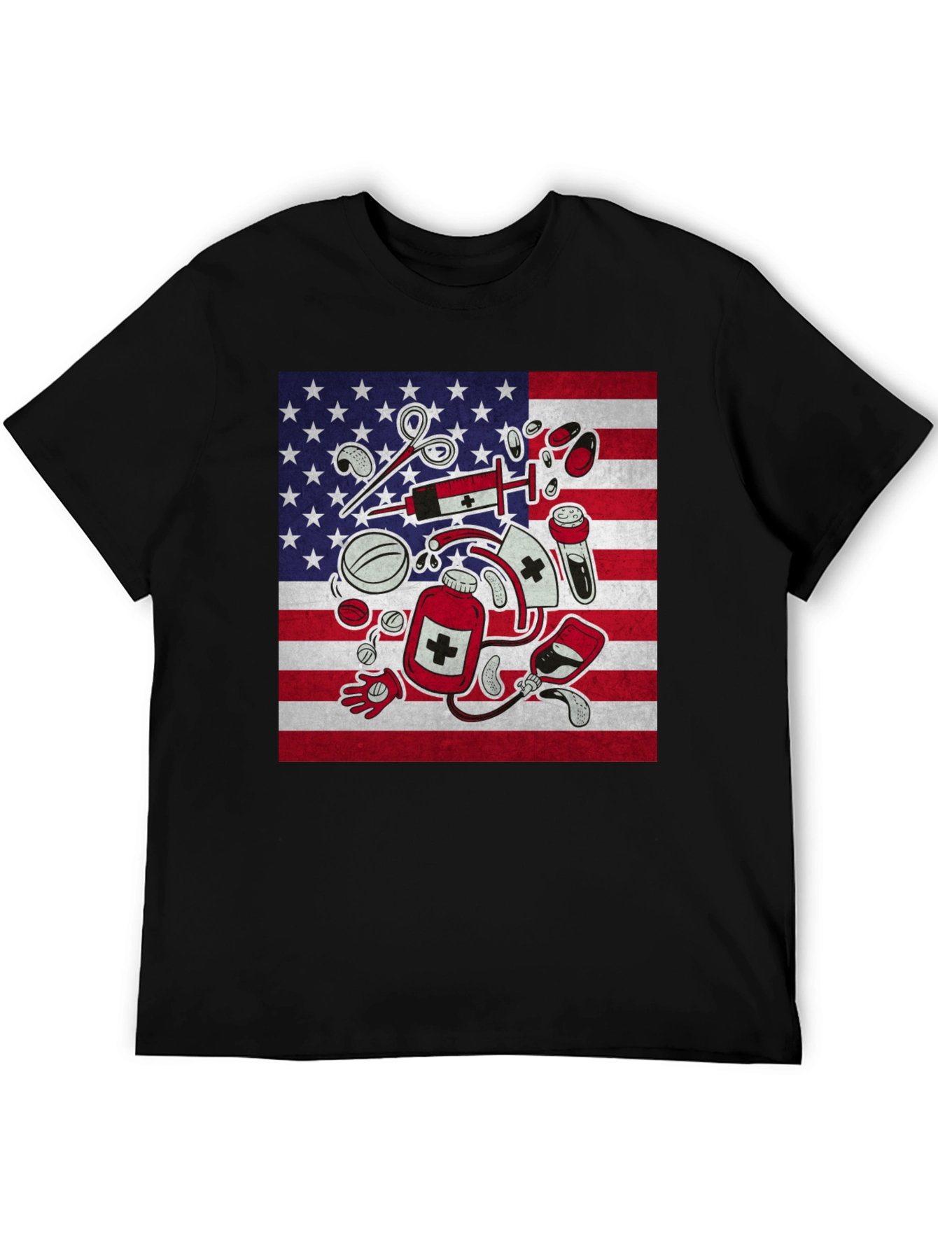 American Flag Nurse T-Shirt