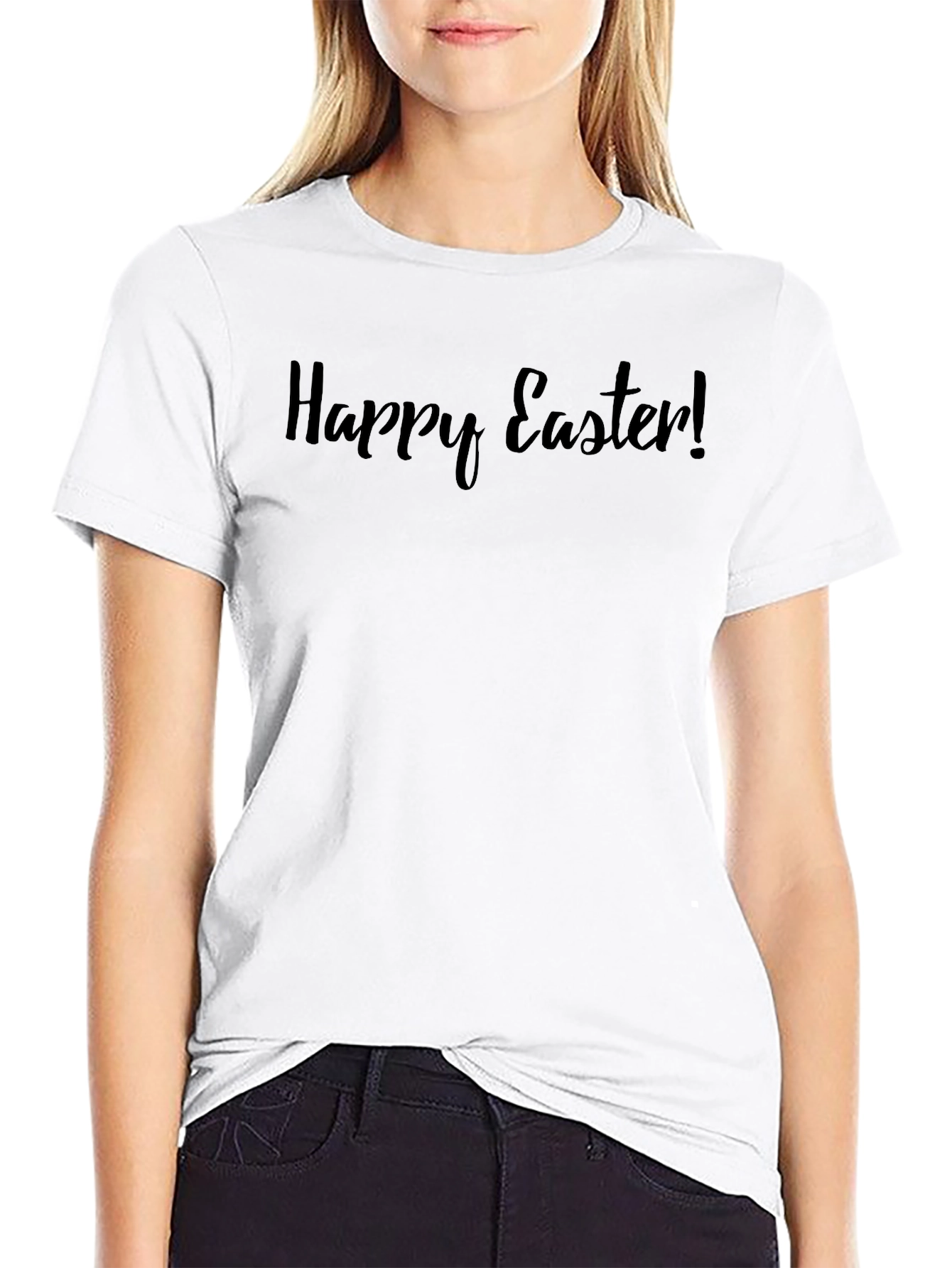 Happy Easter Black T-Shirt