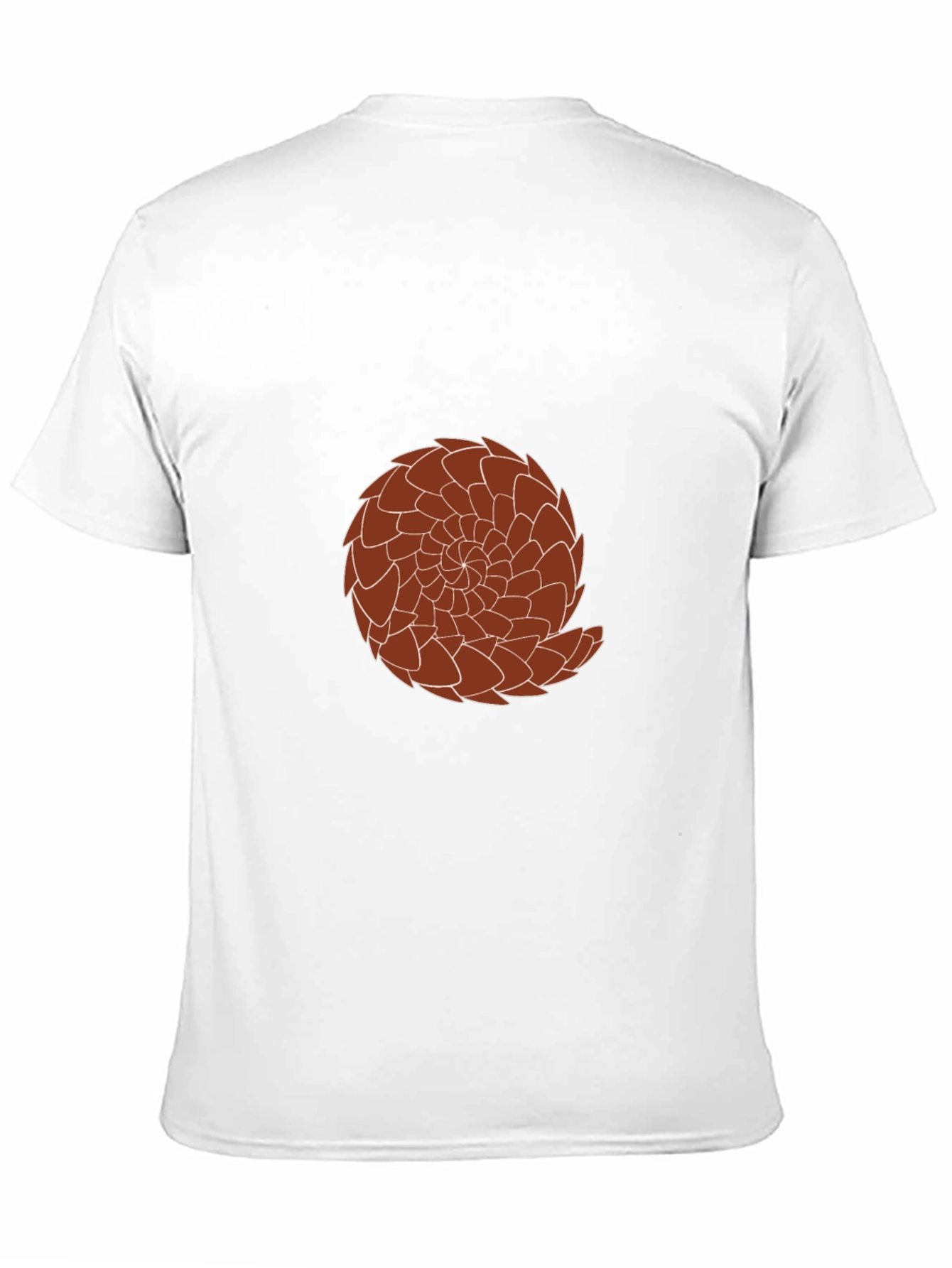 Graphic Tee: Brown Pangolin Design on Black Shirt