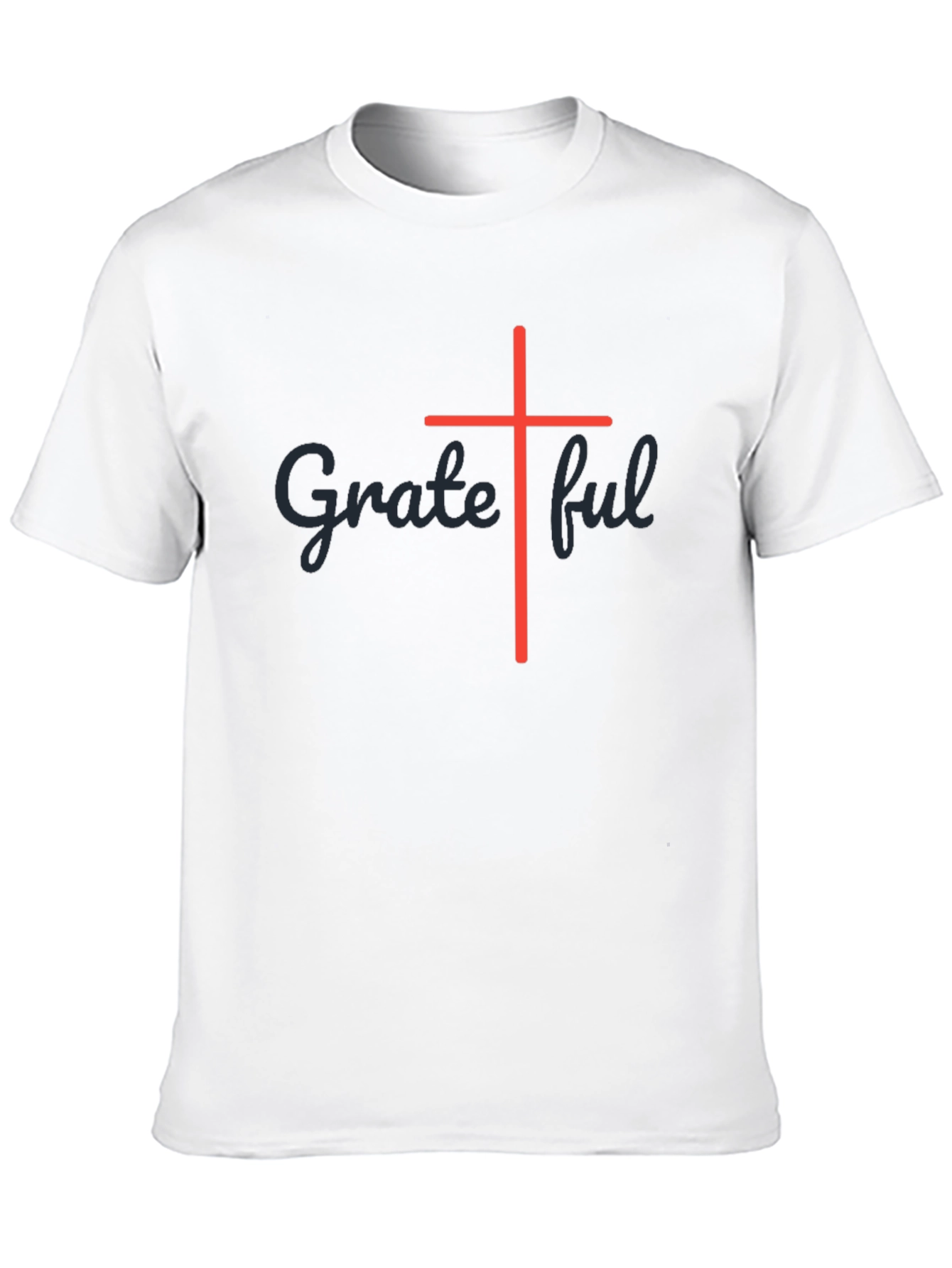 Grateful Cross Graphic Black T-Shirt