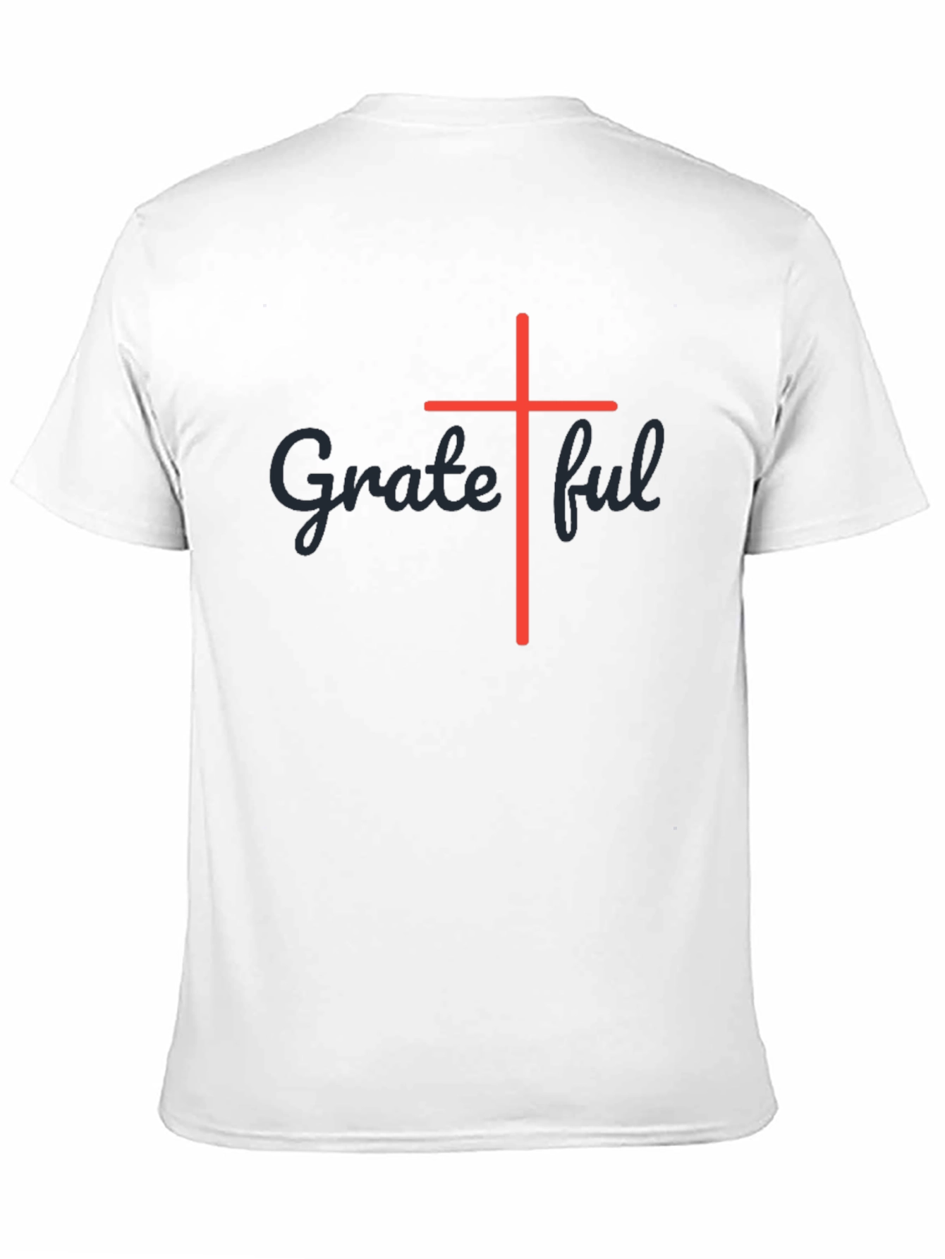 Grateful Cross Graphic Black T-Shirt