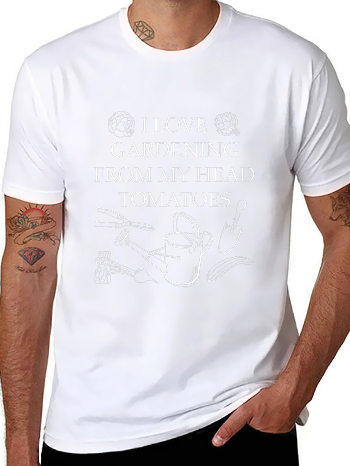 Gardening Lover Tee - From My Head Tomatoes