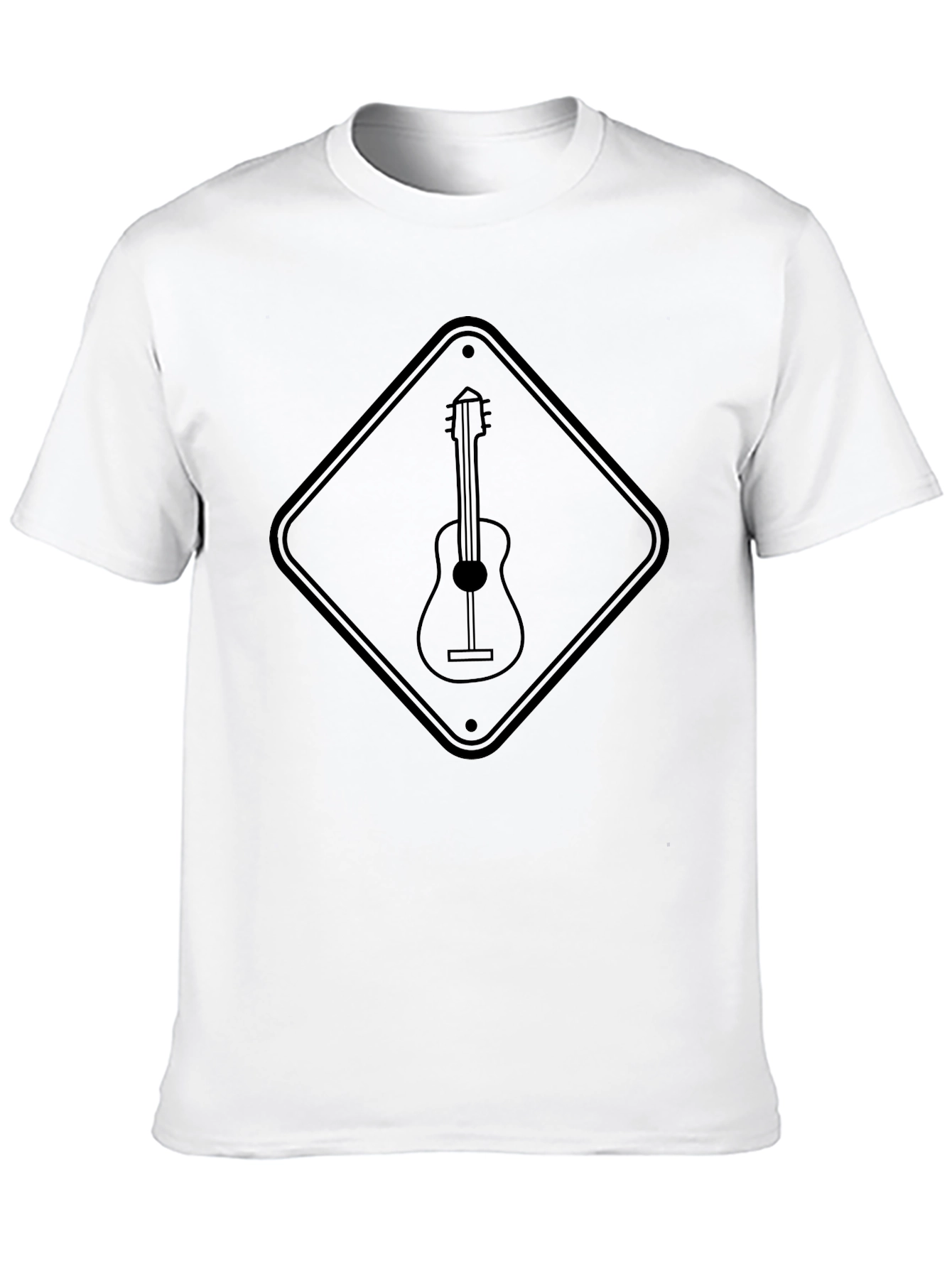 Guitar Crossing Black T-Shirt - Musician Tee
