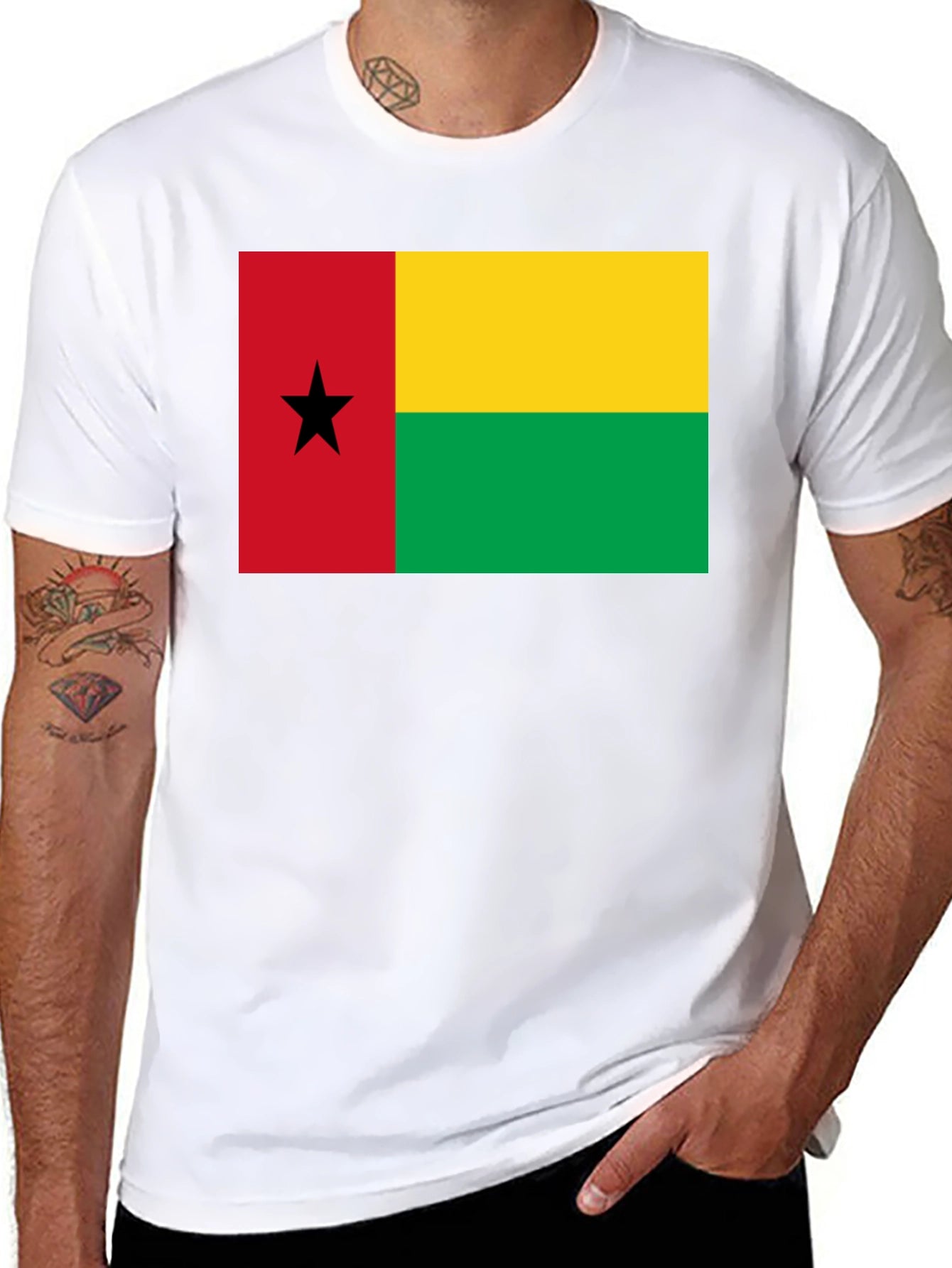 Guinea-Bissau Flag Graphic T-Shirt