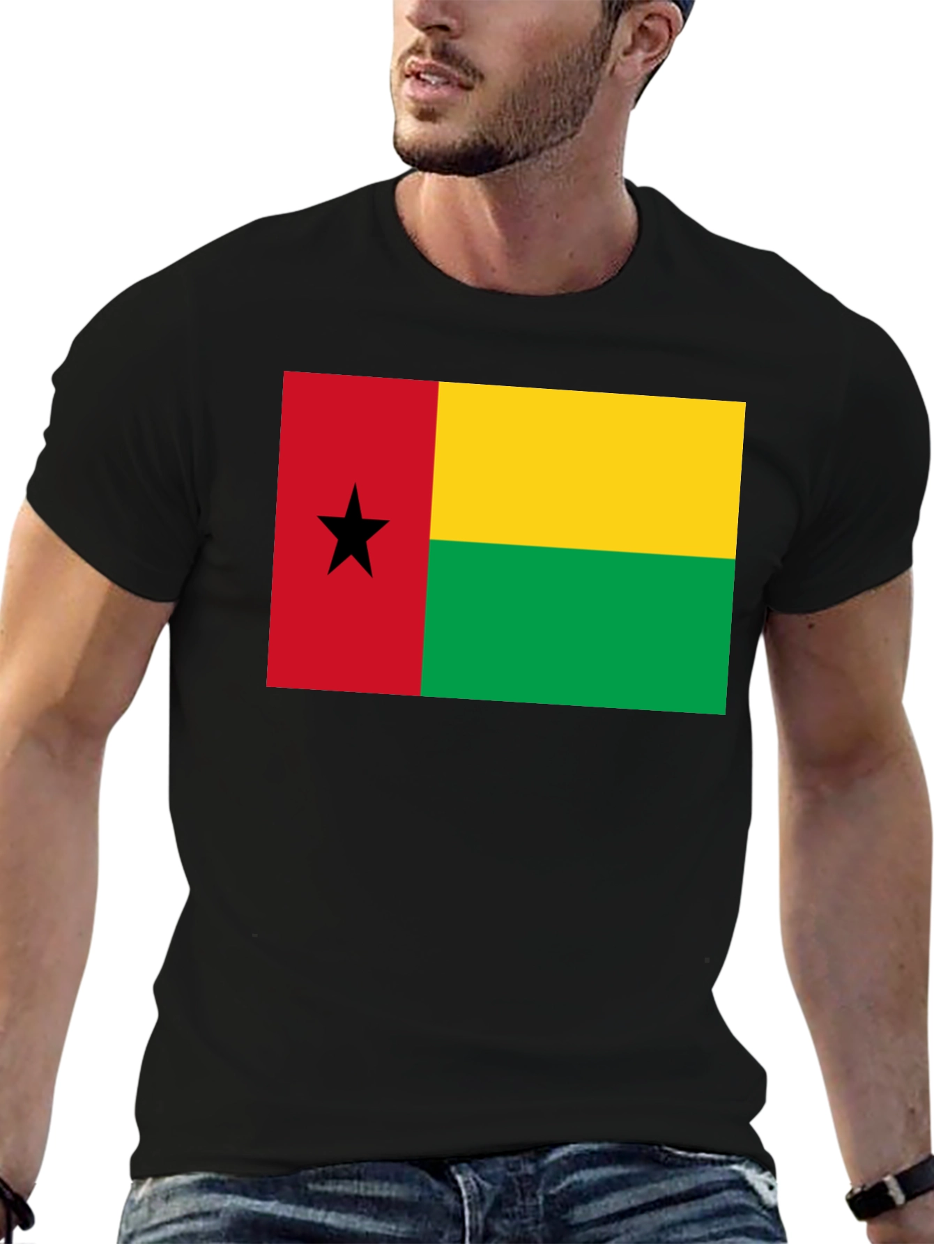 Guinea-Bissau Flag Graphic T-Shirt
