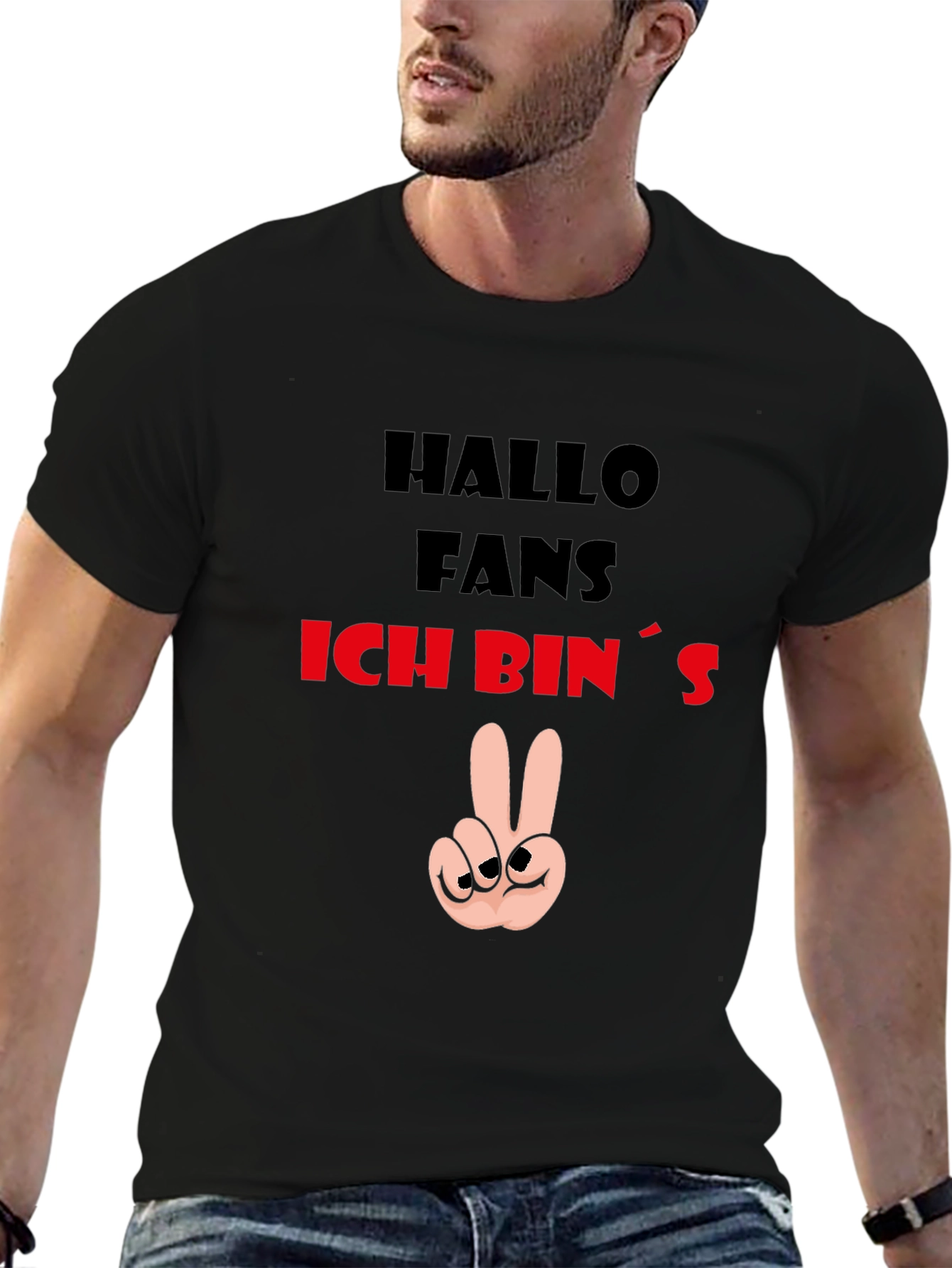 Hallo Fans T-Shirt - Peace Sign Graphic Tee