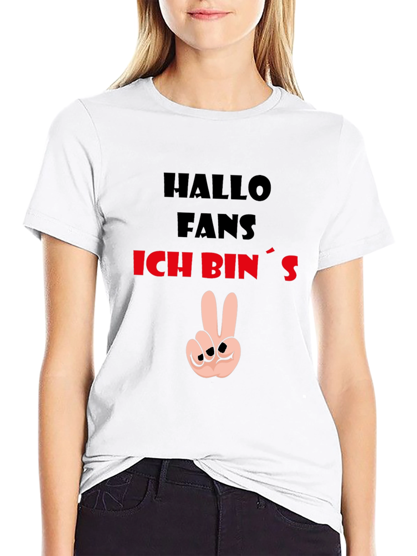 Hallo Fans T-Shirt - Peace Sign Graphic Tee
