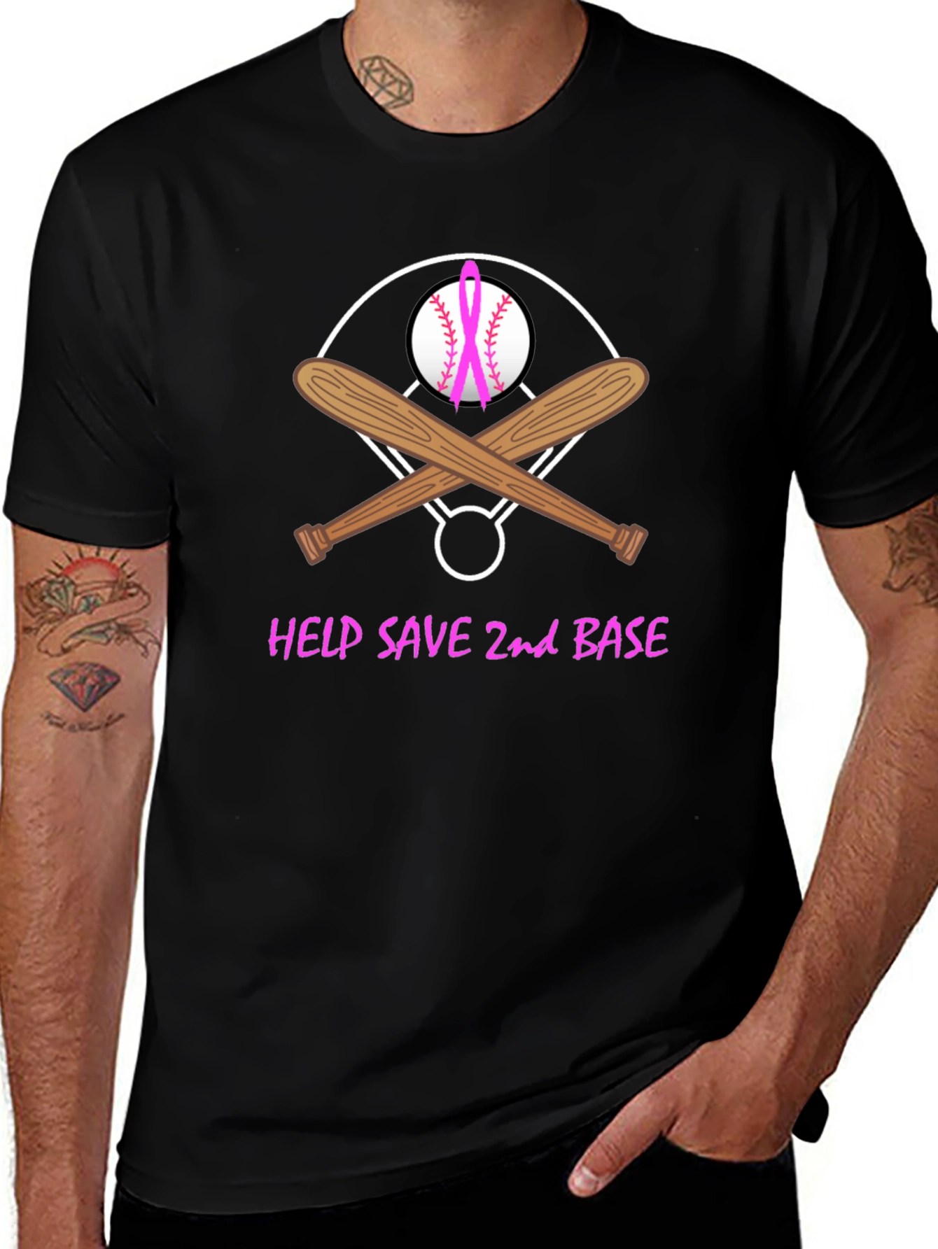 Help Save 2nd Base Baseball T-Shirt