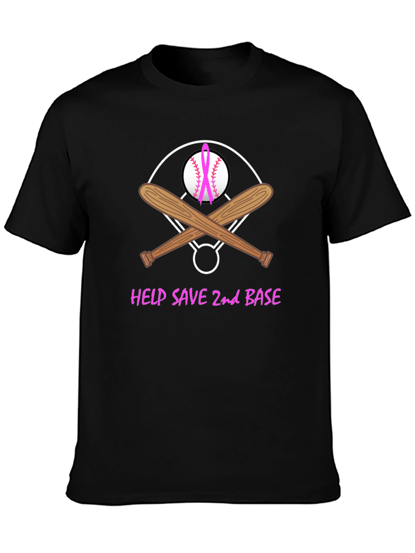 Help Save 2nd Base Baseball T-Shirt