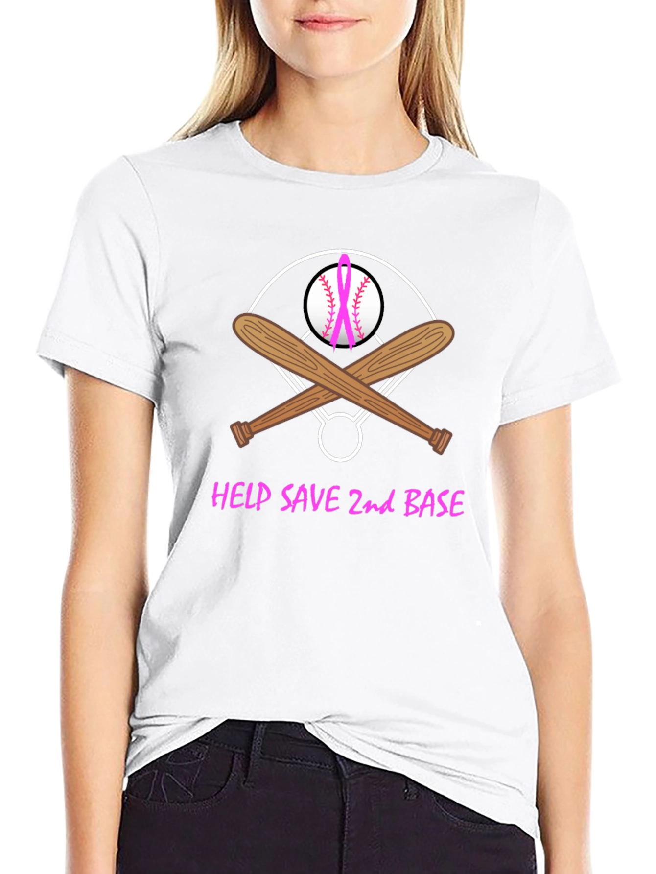 Help Save 2nd Base Baseball T-Shirt